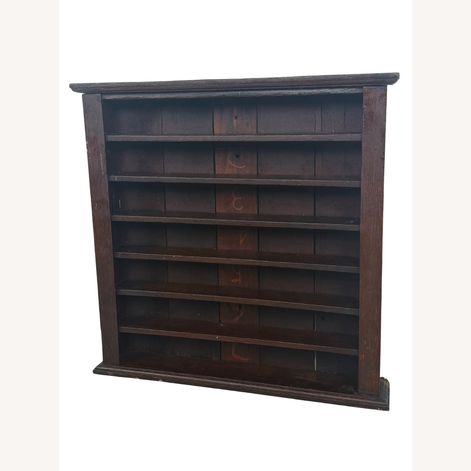 Antique Six-Tier Wooden Billiard Ball Shelf - image-12