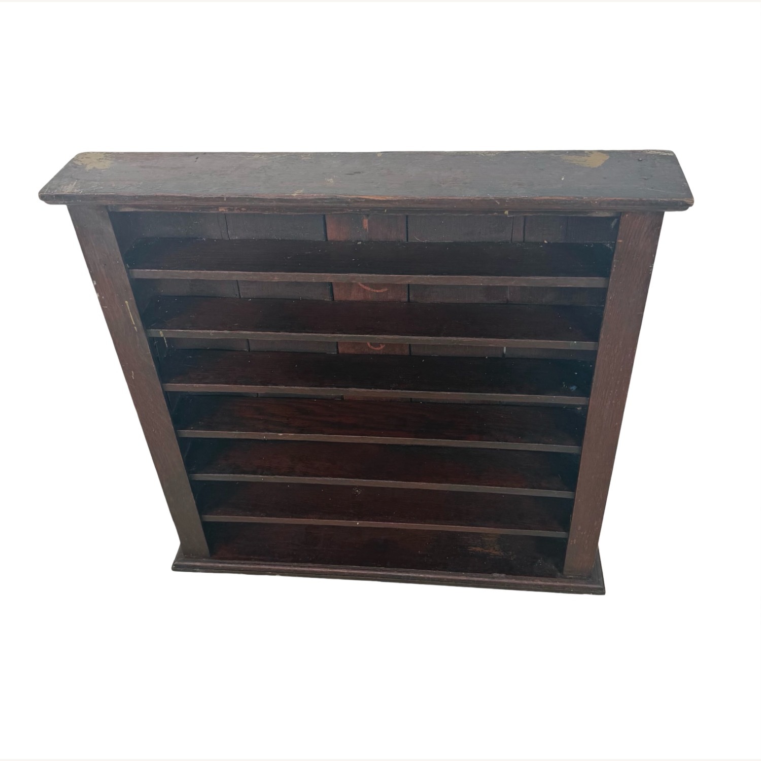 Antique Six-Tier Wooden Billiard Ball Shelf - image-11