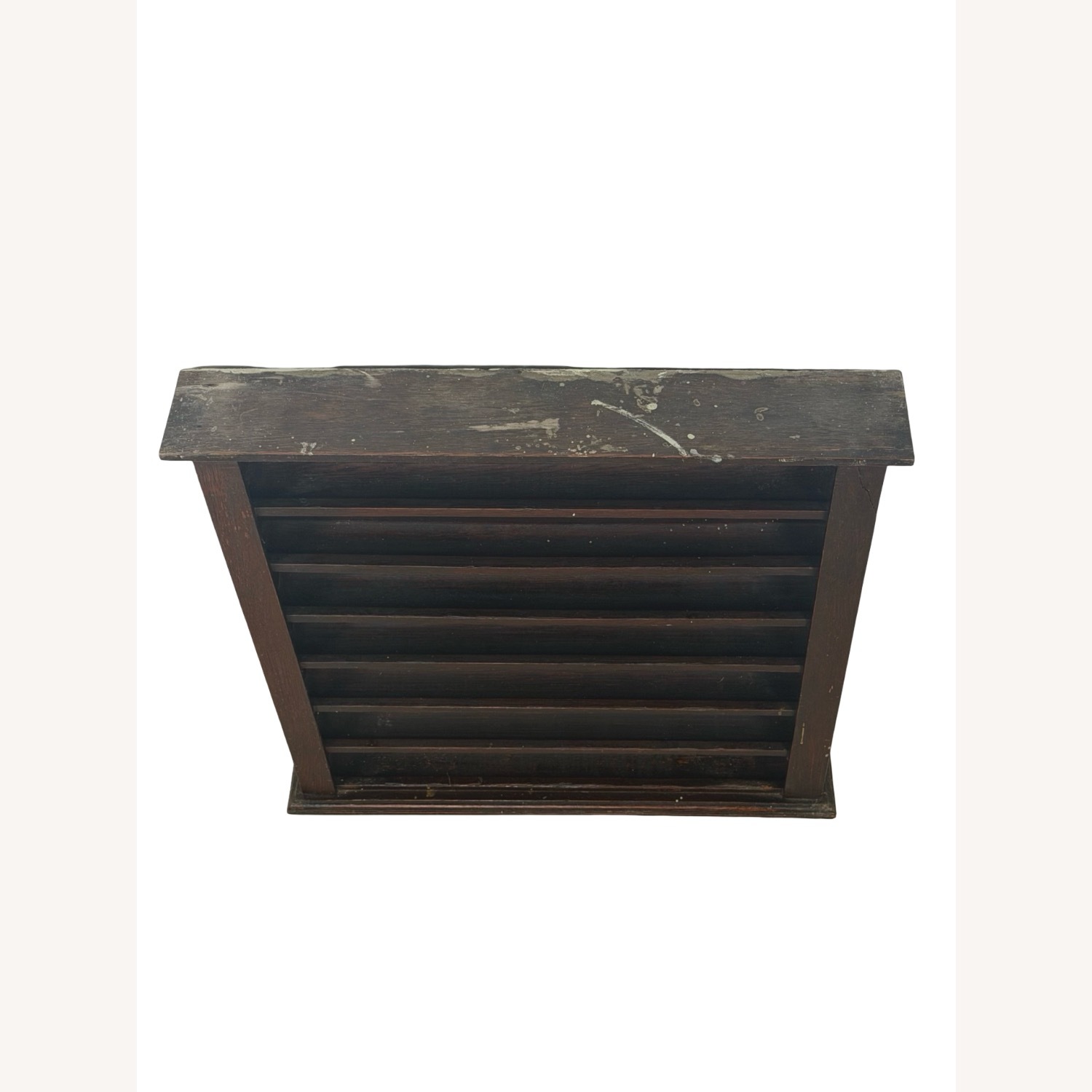 Antique Six-Tier Wooden Billiard Ball Shelf - image-7