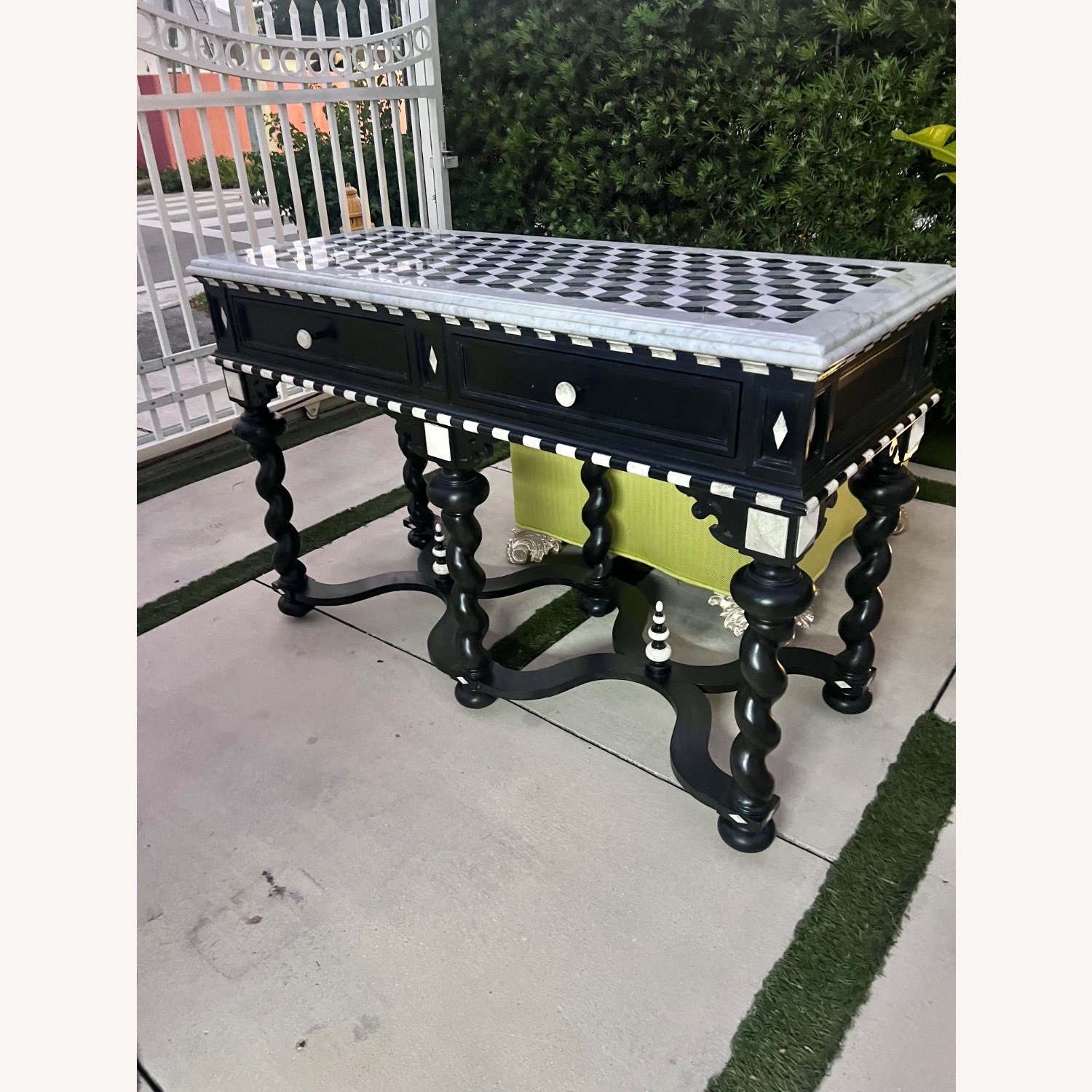Transparent Glass Dining Table - image-1