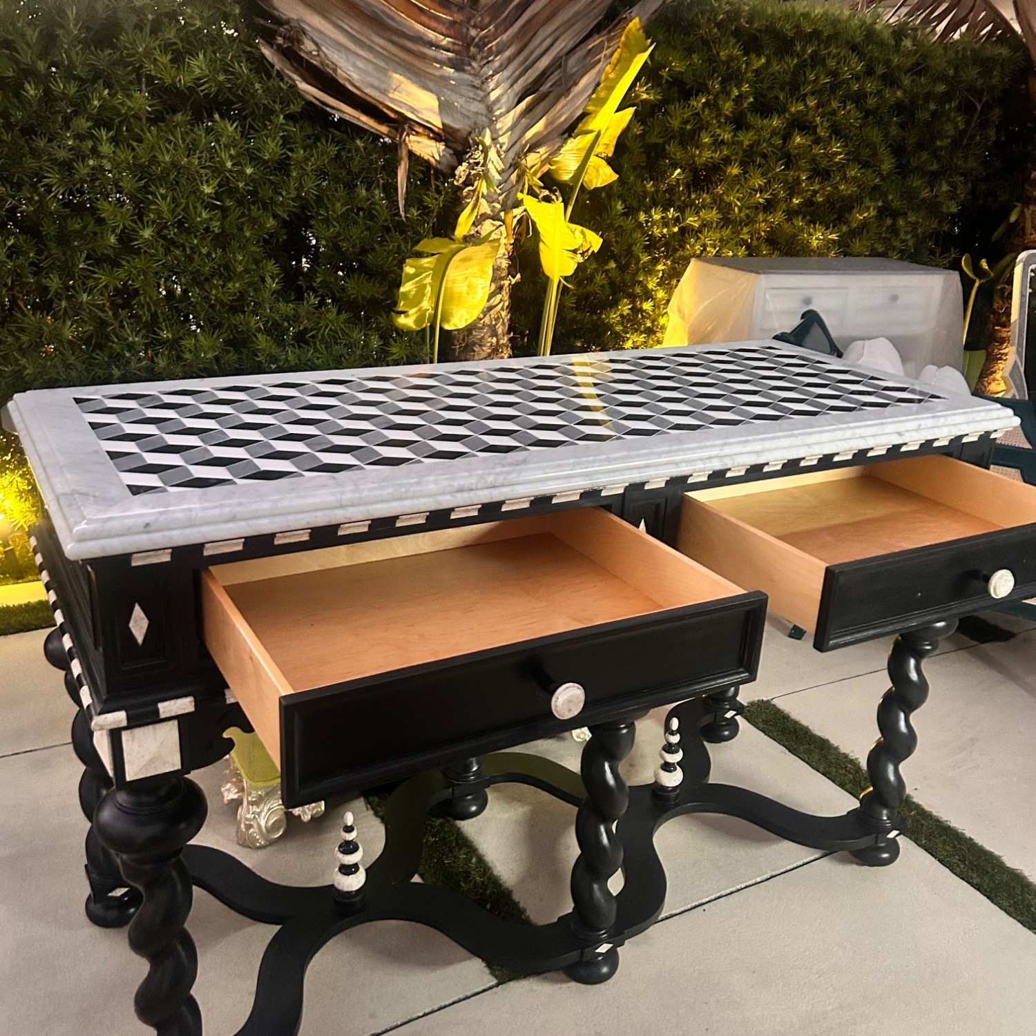 Transparent Glass Dining Table - image-3