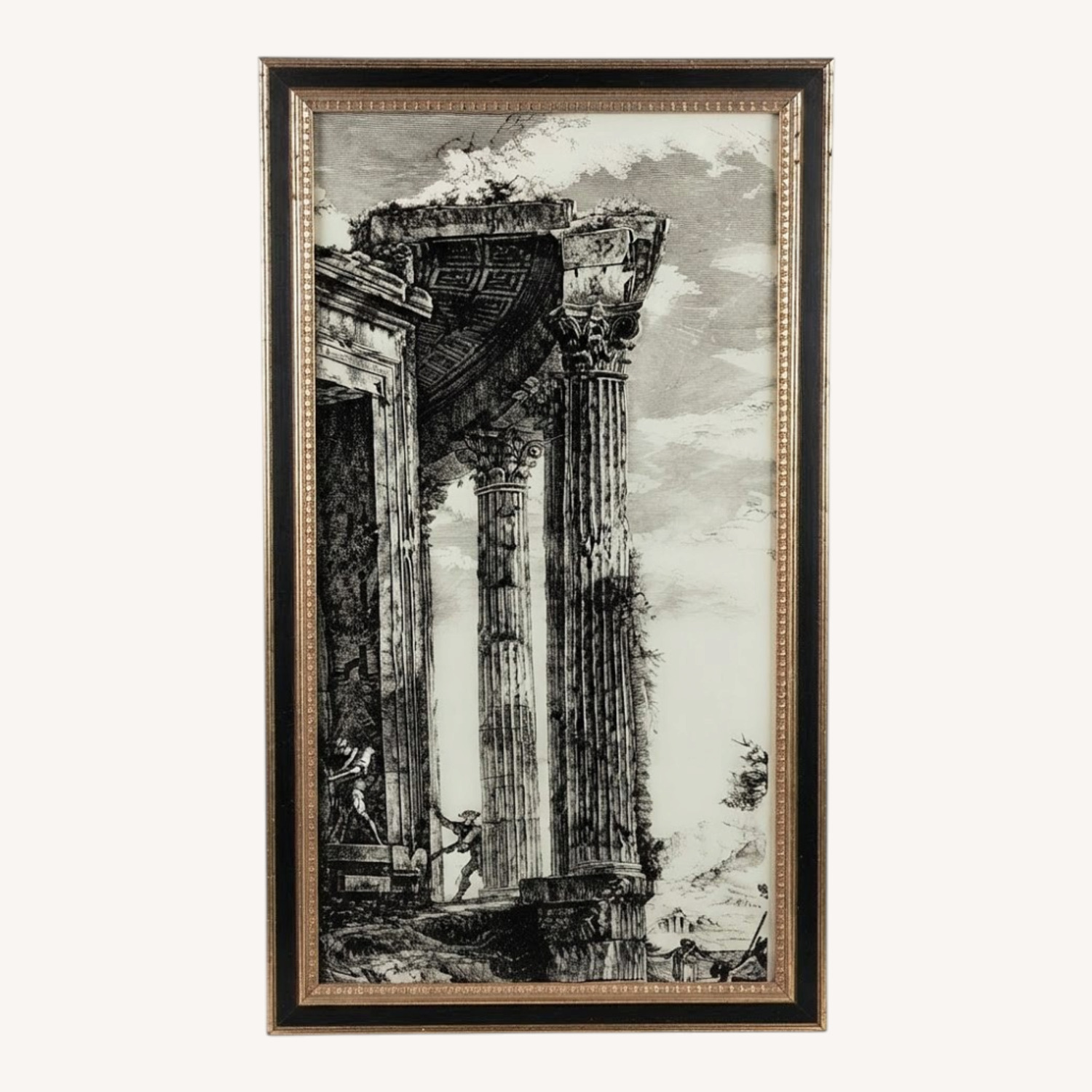 Vintage Ruins Print in Wood Frame - image-0