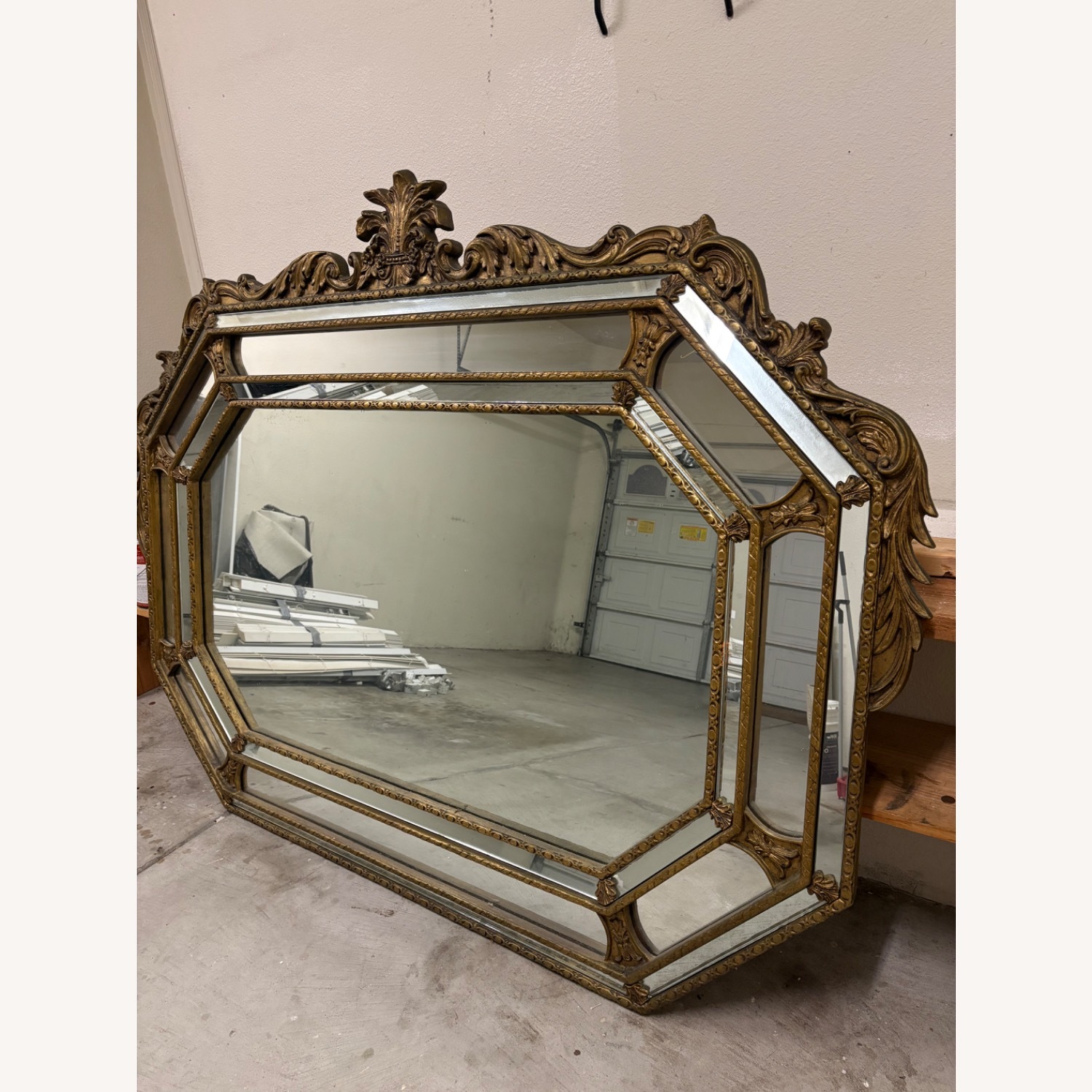 Vintage/Antique Gold Wall Mirror - image-6