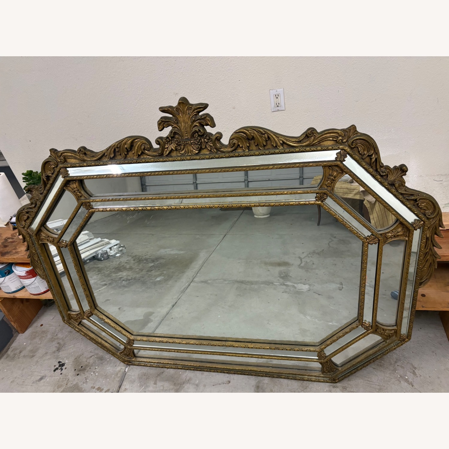 Vintage/Antique Gold Wall Mirror - image-5
