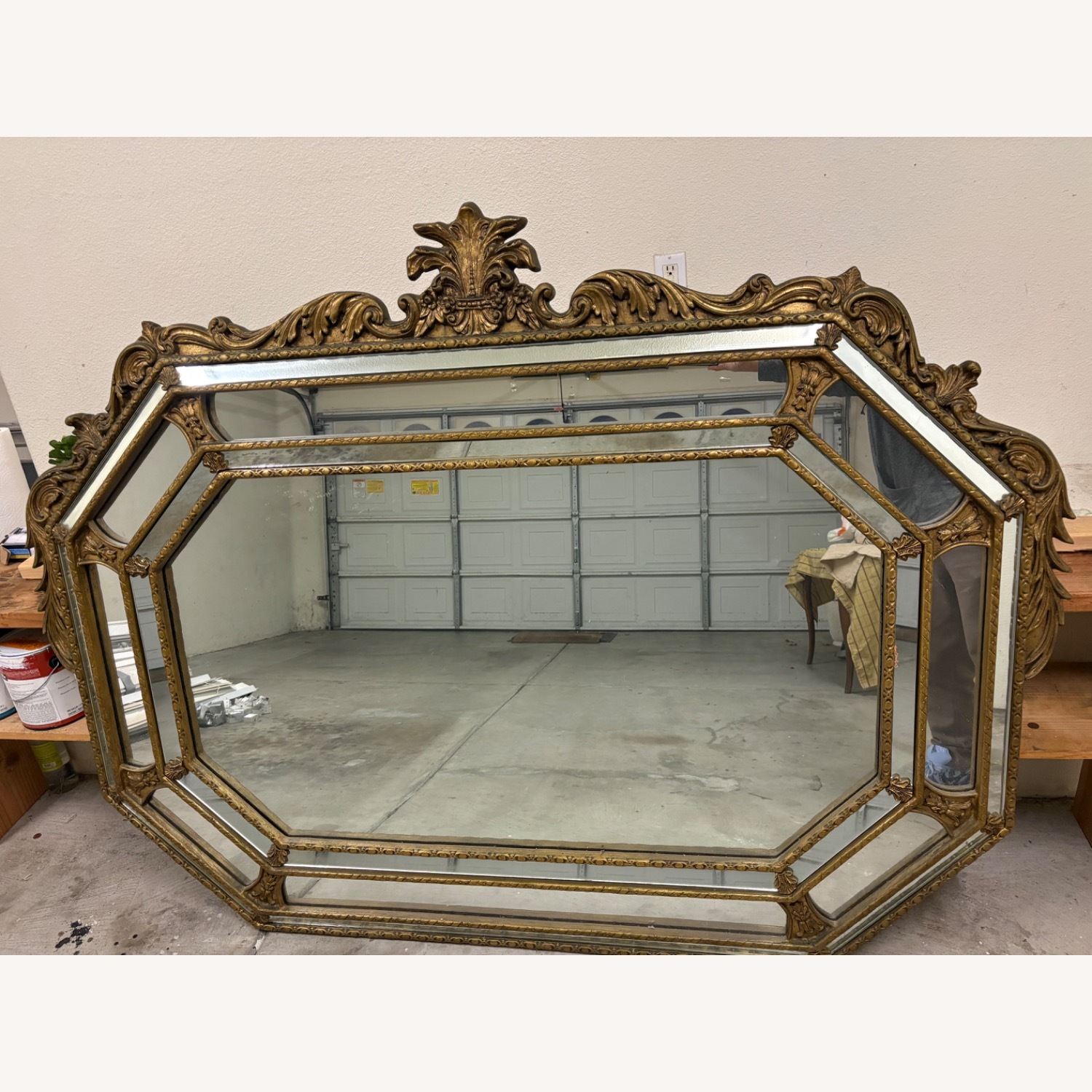 Vintage/Antique Gold Wall Mirror - image-3