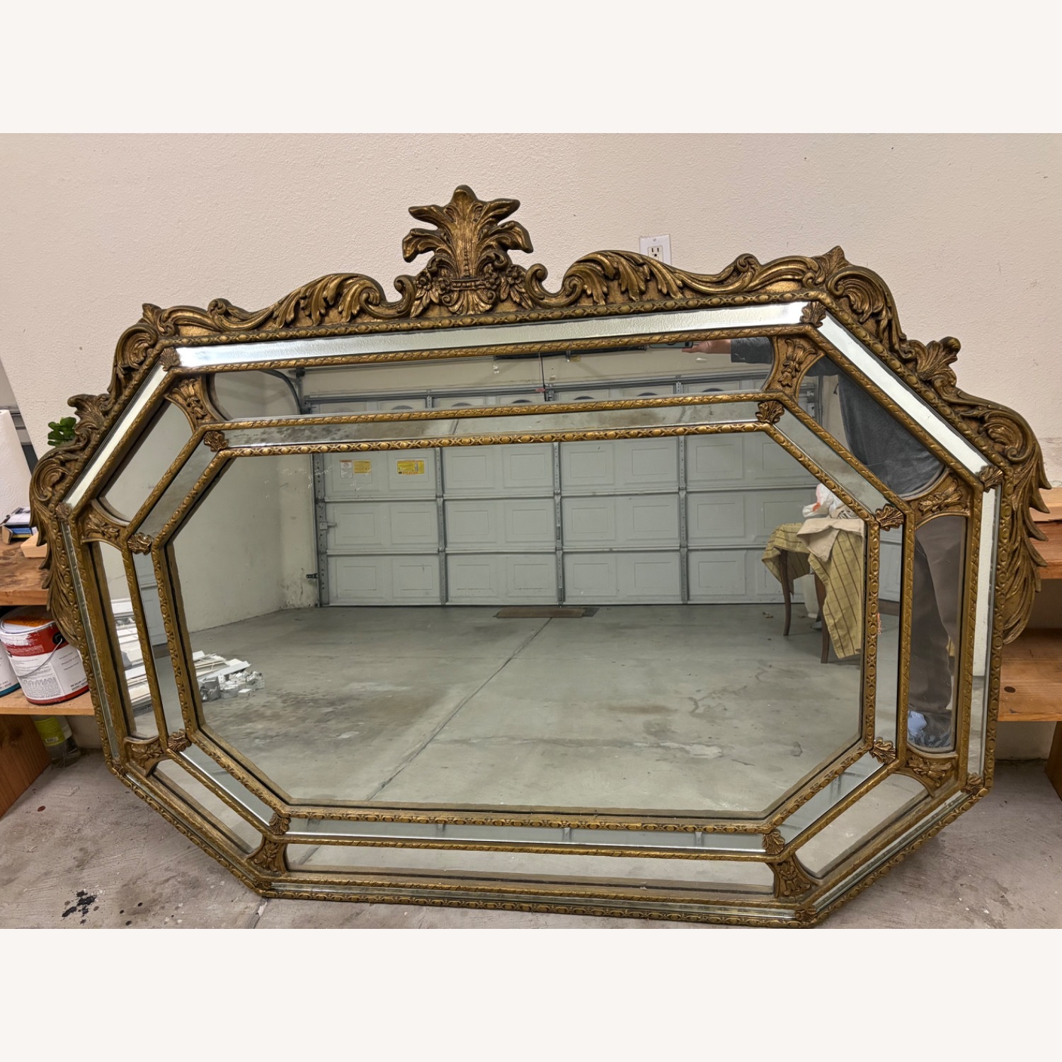 Vintage/Antique Gold Wall Mirror - image-2