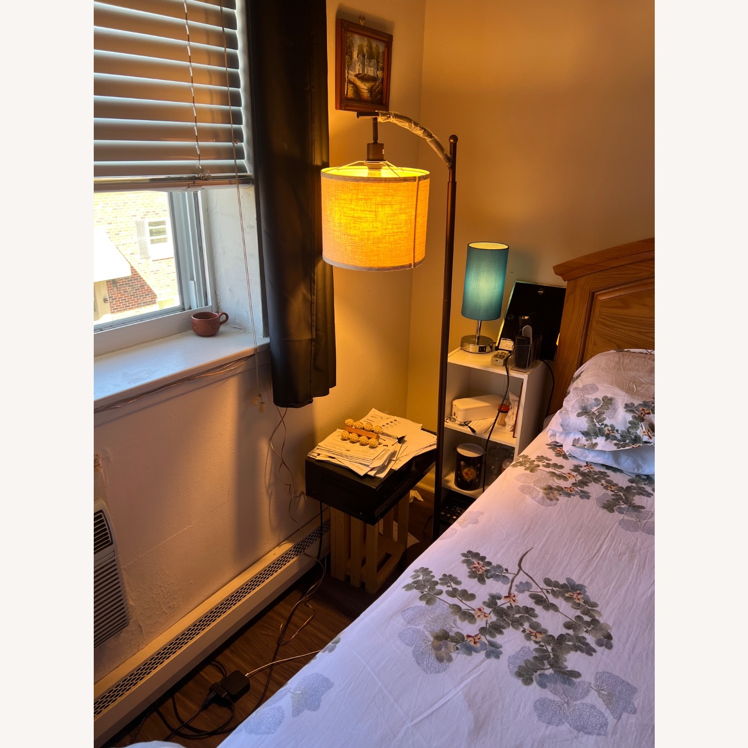 Natural Wood Queen Bed - image-2