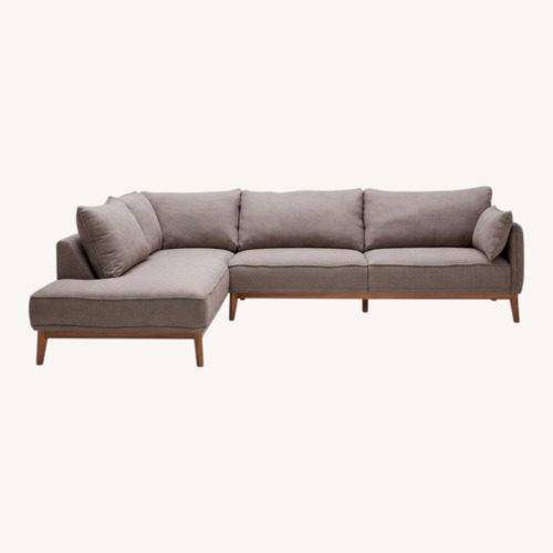 Used Macy's Light Brown Jolene 2+ Piece Sectional for sale on AptDeco