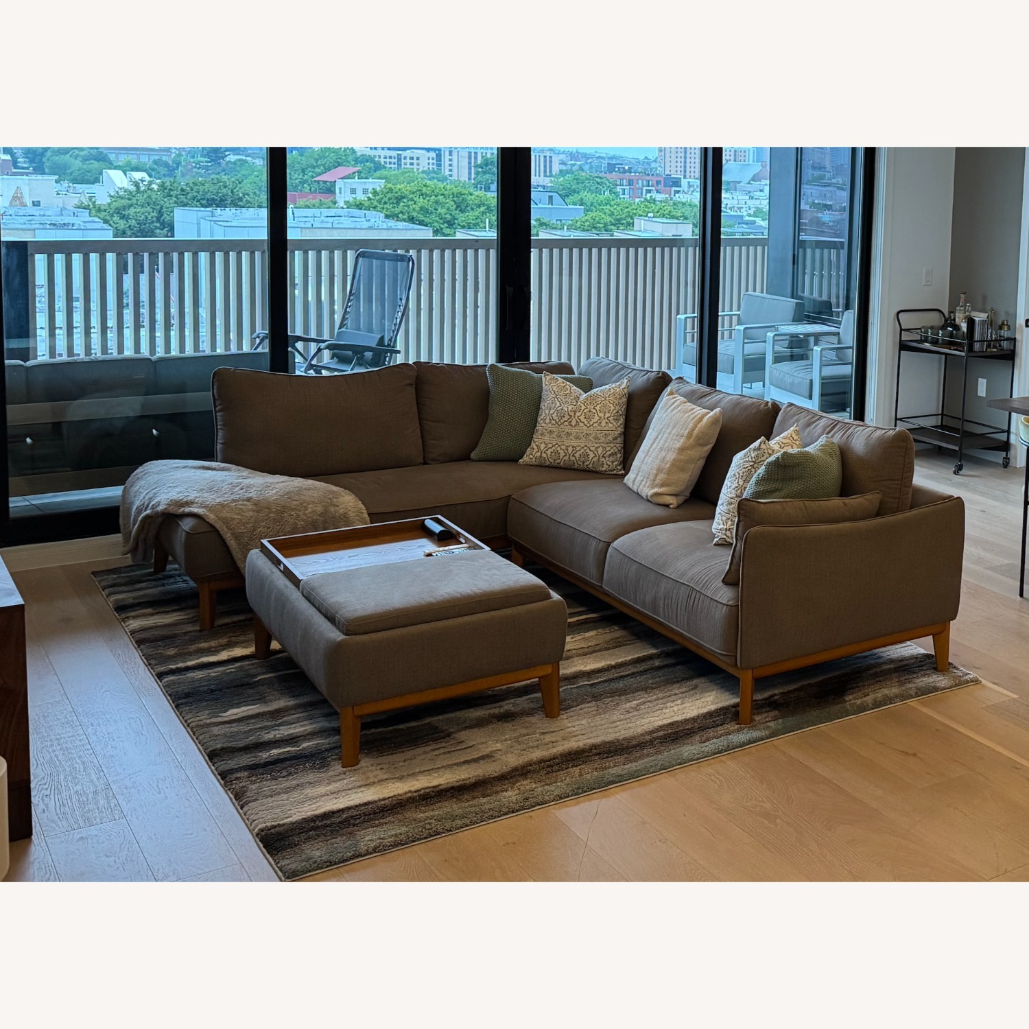 Macy's Light Brown Jolene 2+ Piece Sectional - image-1