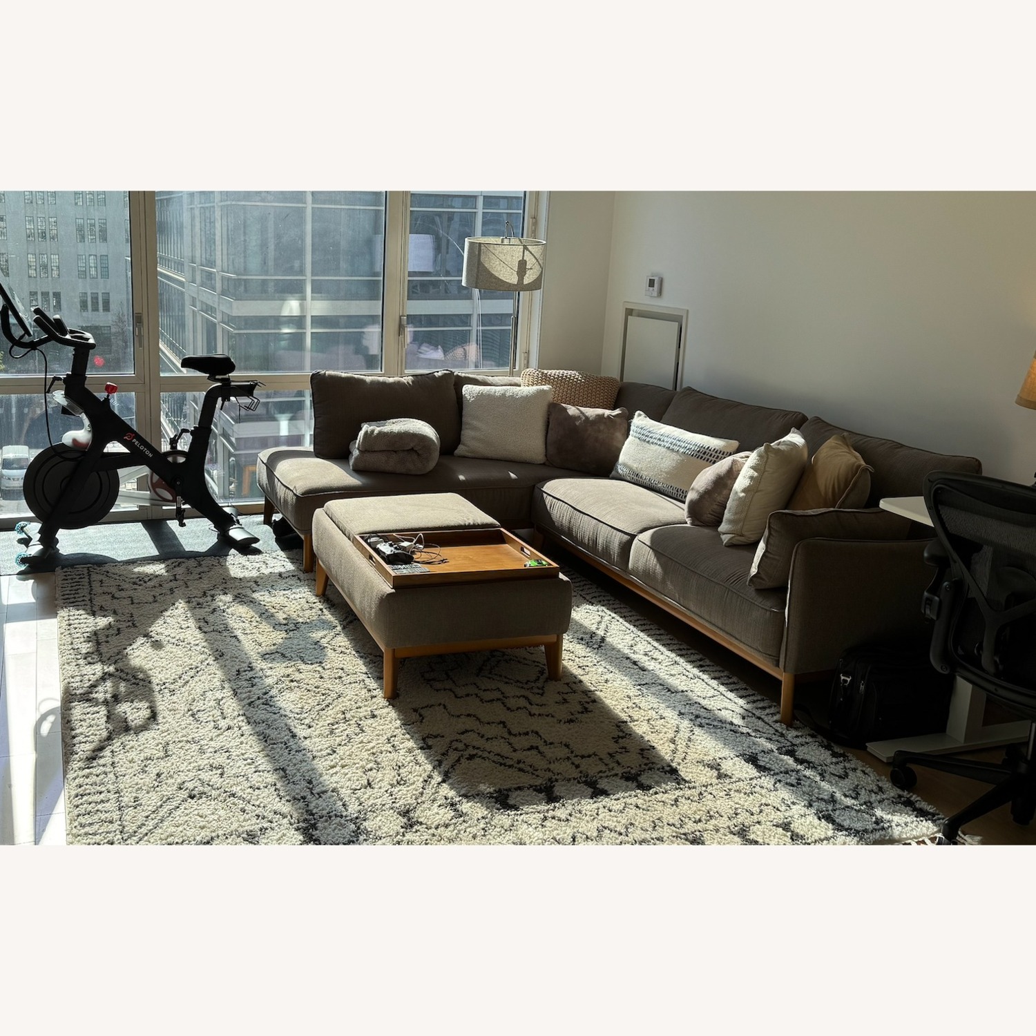 Macy's Light Brown Jolene 2+ Piece Sectional - image-3
