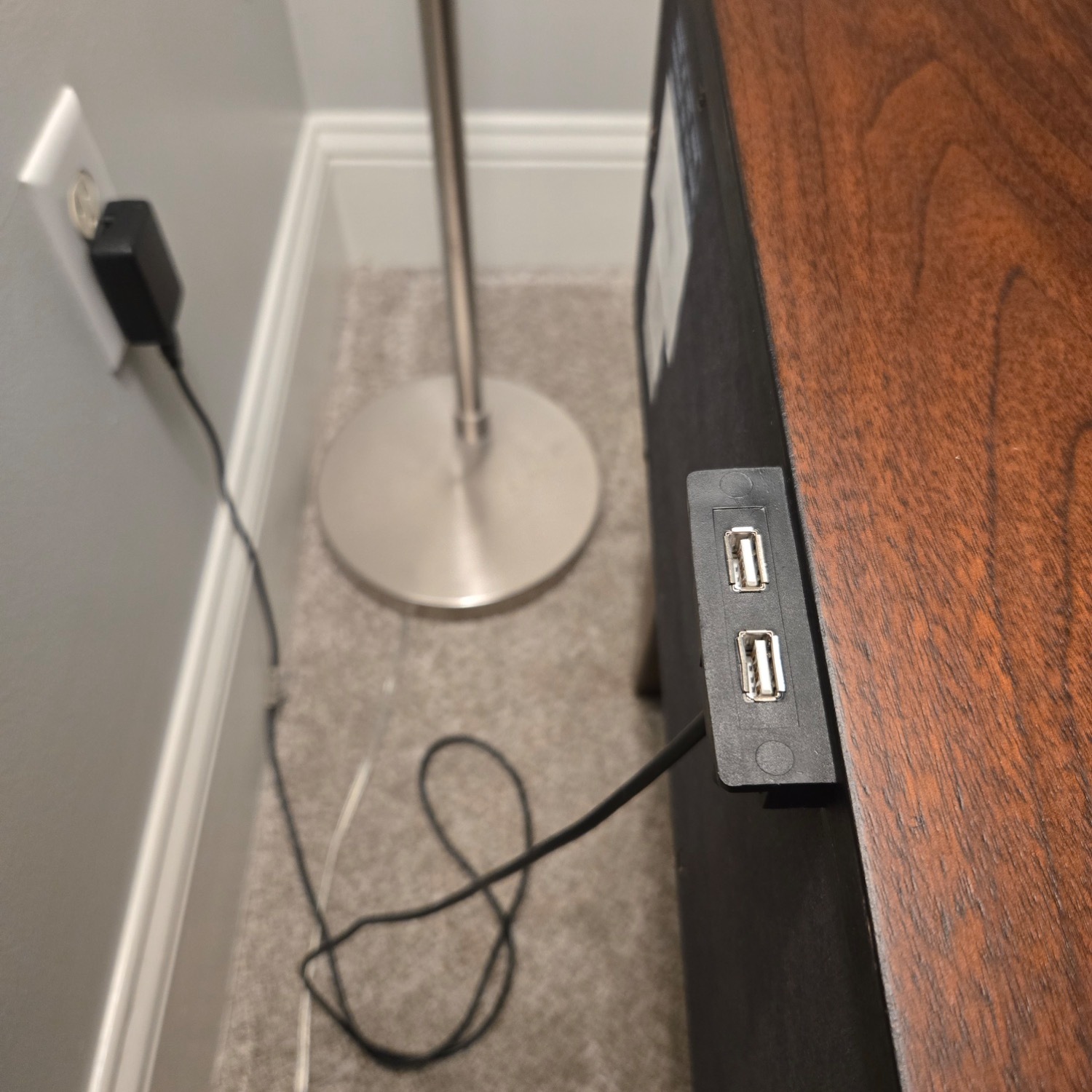 Macy's 1-Drawer Nightstand with USB port - image-7