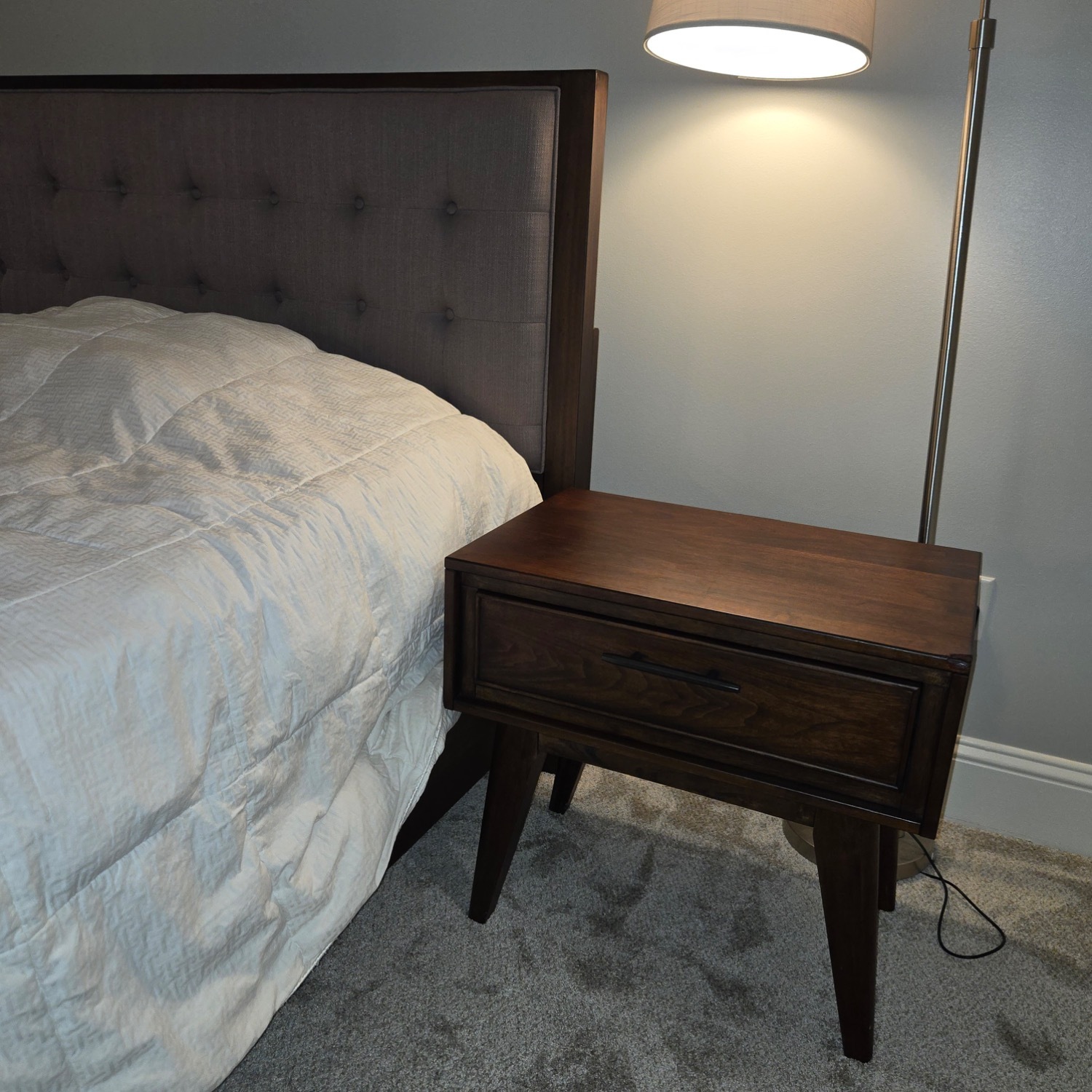 Macy's 1-Drawer Nightstand with USB port - image-5