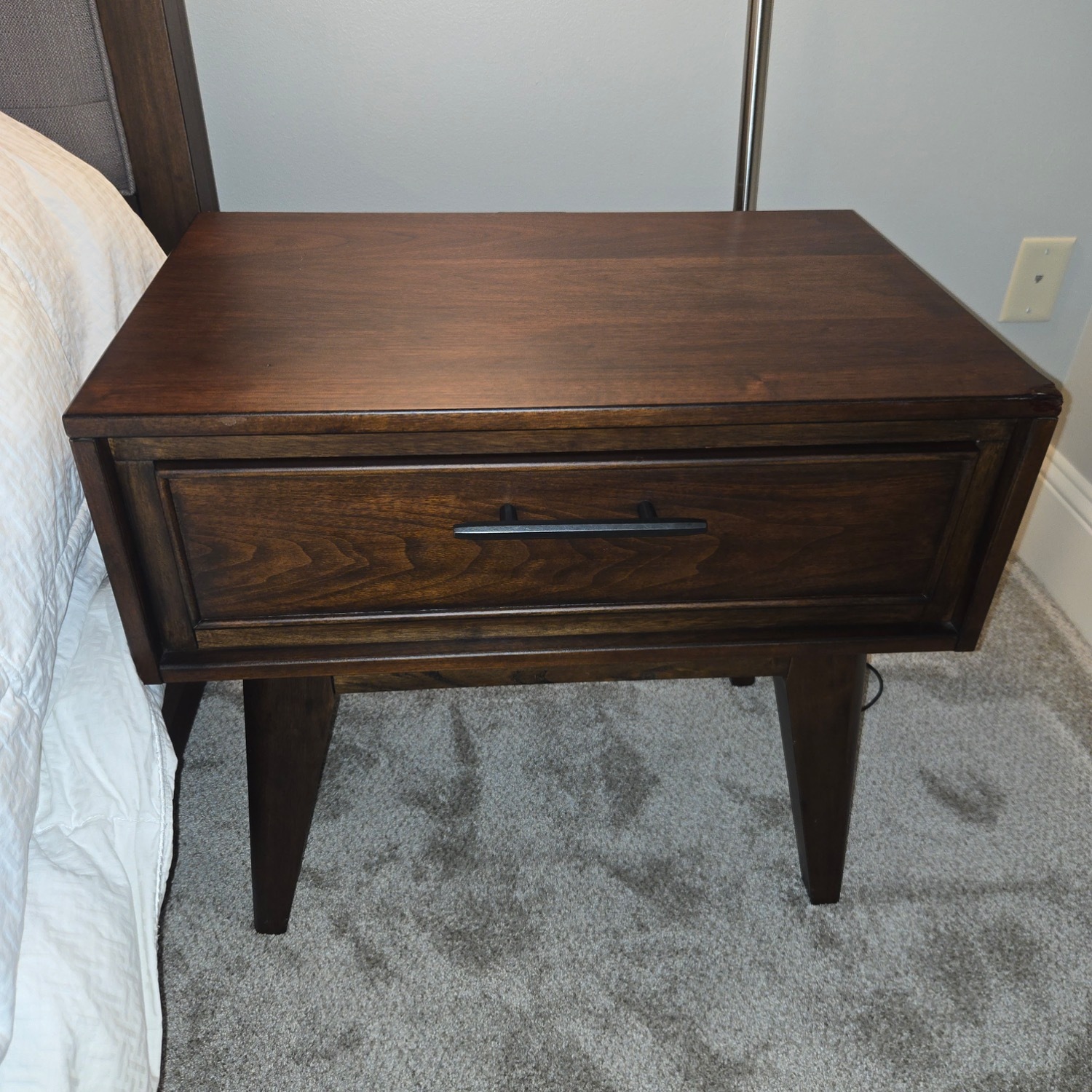 Macy's 1-Drawer Nightstand with USB port - image-12