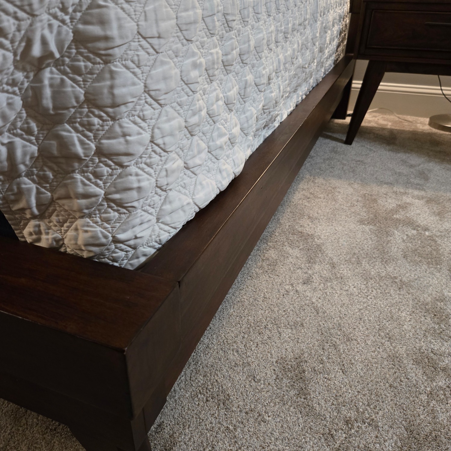 Macy's Ludwig Dark Brown Wood Queen Bed with Headboard - image-3