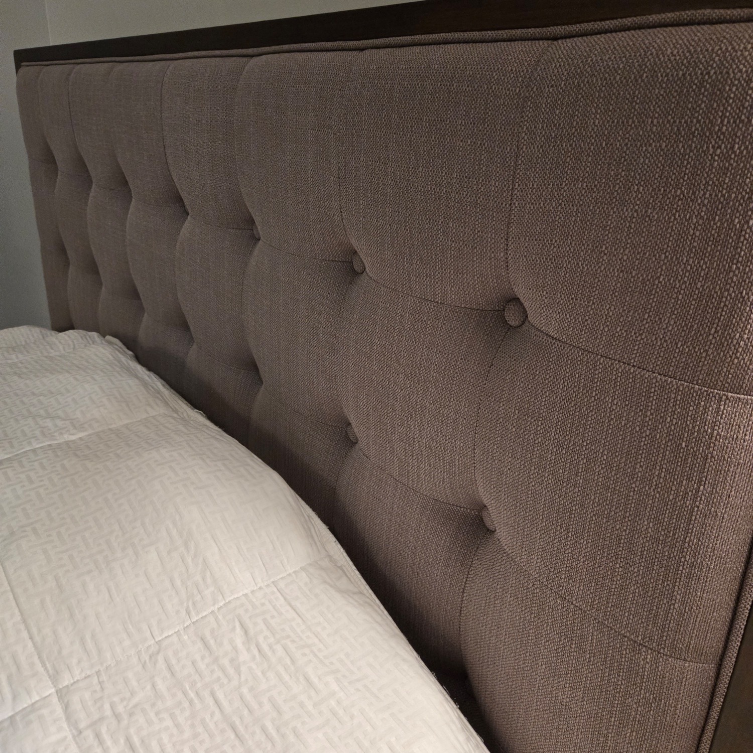 Macy's Ludwig Dark Brown Wood Queen Bed with Headboard - image-2