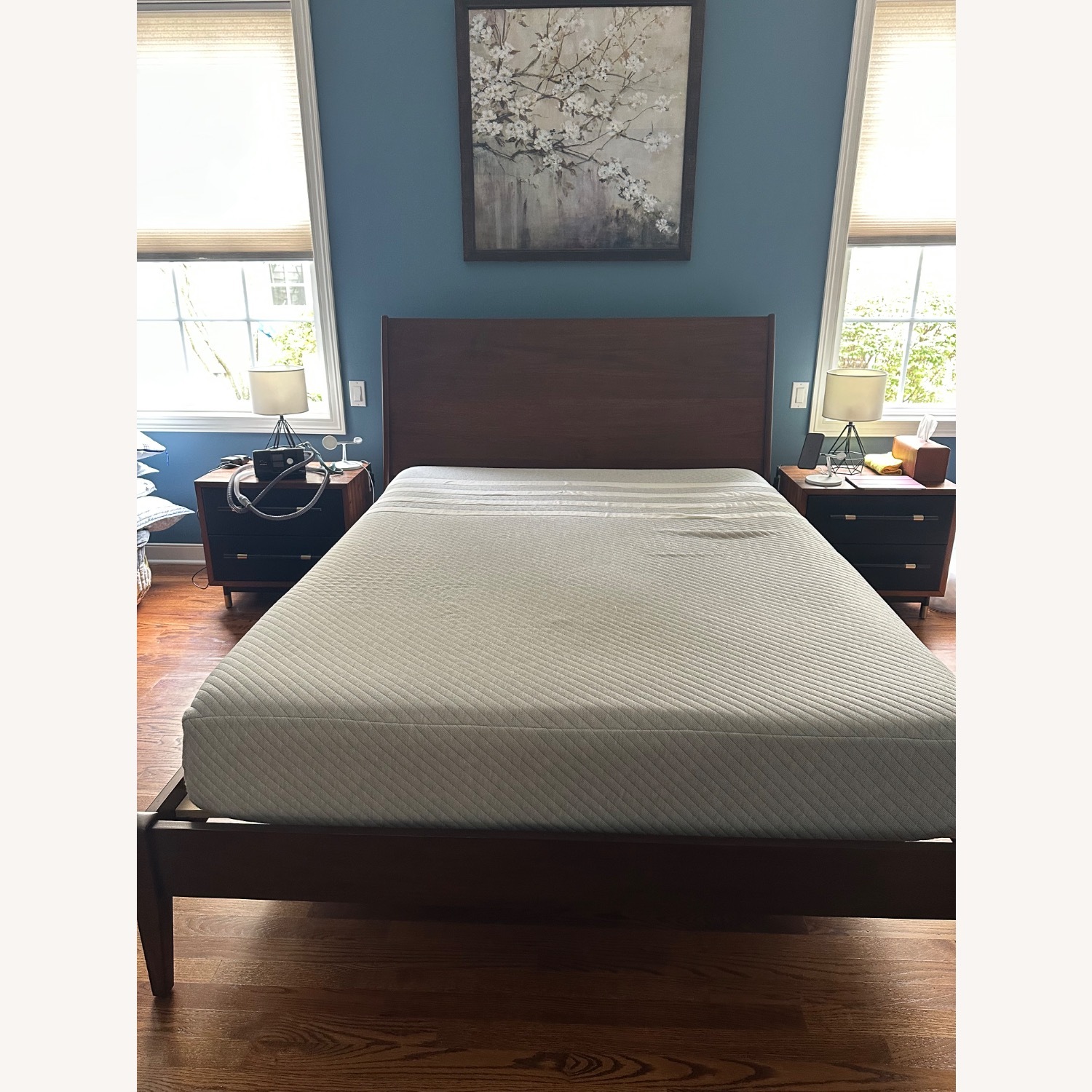 West Elm Wright Dark Brown Wood Queen Bed - image-6