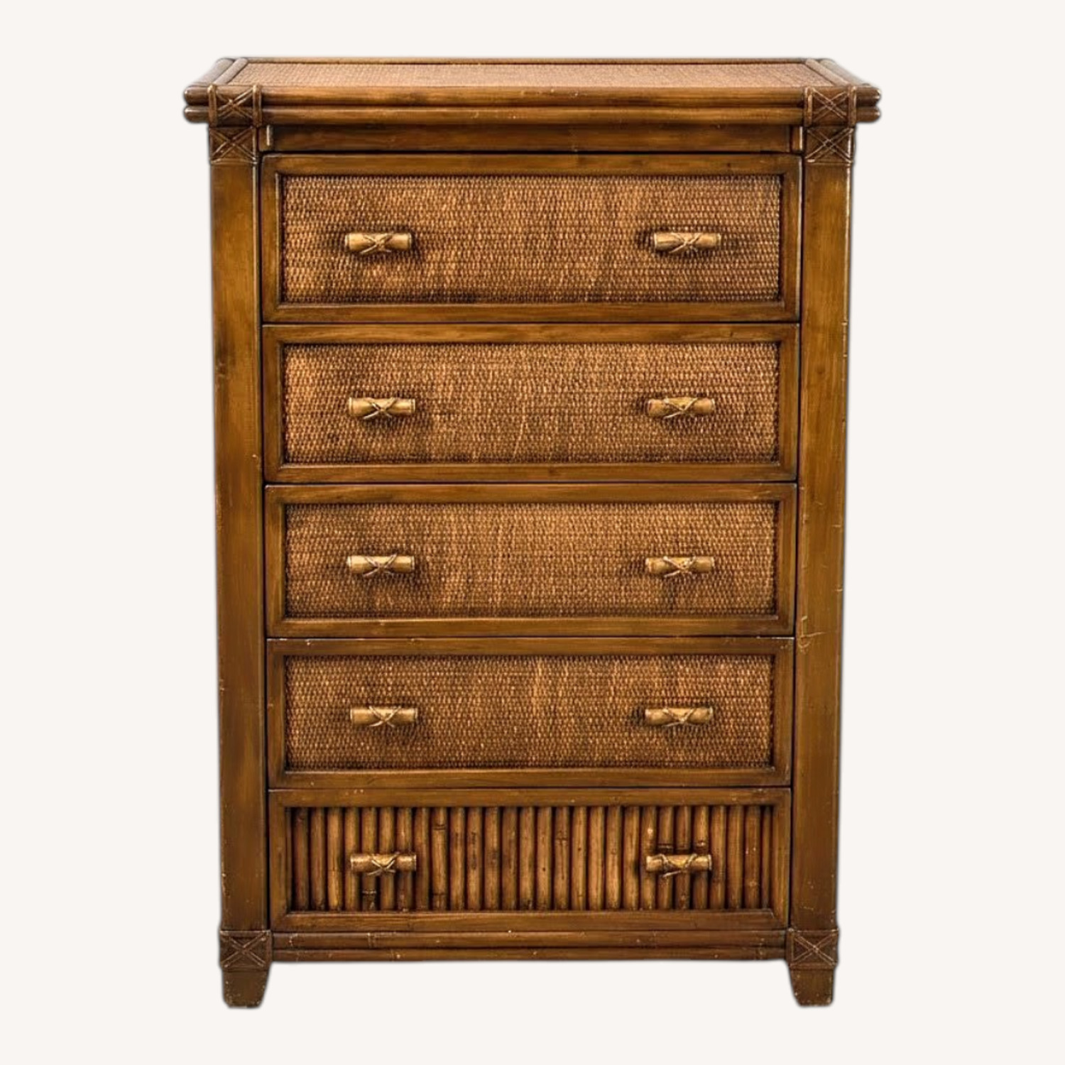 Light Brown Wood Dresser - image-0