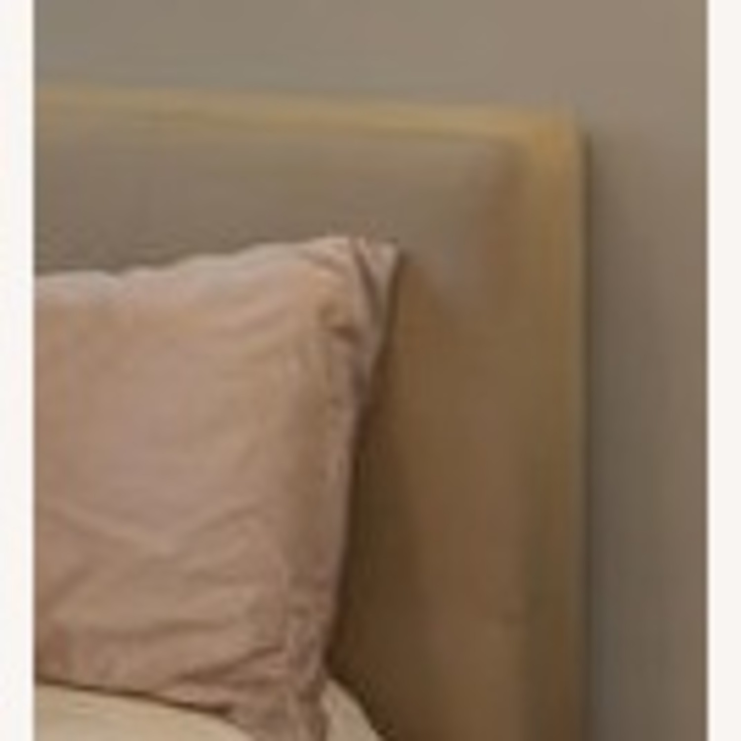 Crate & Barrel Tate Natural Fabric Queen Bed - image-3