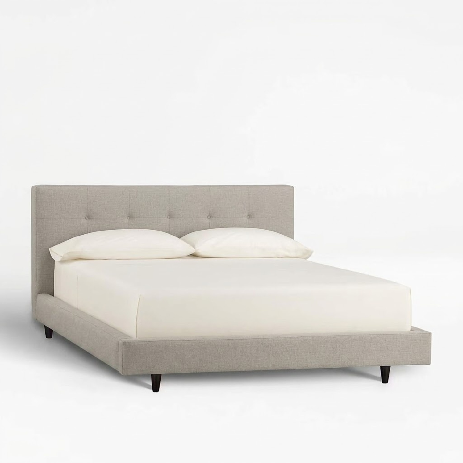 Crate & Barrel Tate Natural Fabric Queen Bed - image-4