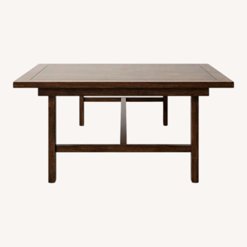 Used Dark Brown Walnut Wood Folding Banquet Table for sale on AptDeco