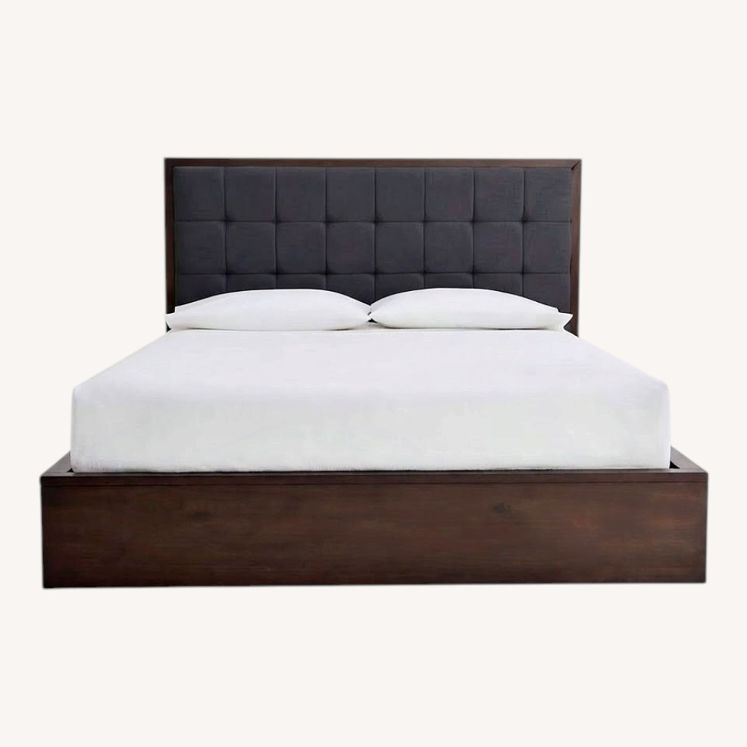 Crate & Barrel Hayden Smoke Queen Storage Bed - image-0