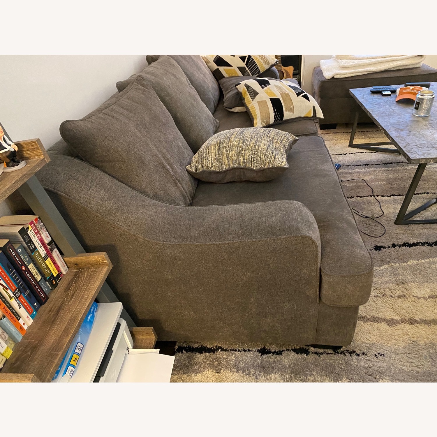 Rooms To Go Havenridge Grey Three Seater Sleeper Sofa - image-2