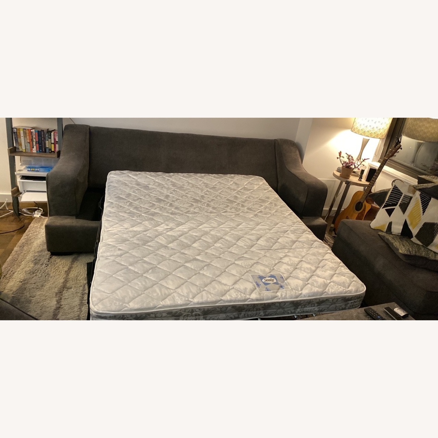 Rooms To Go Havenridge Grey Three Seater Sleeper Sofa - image-3