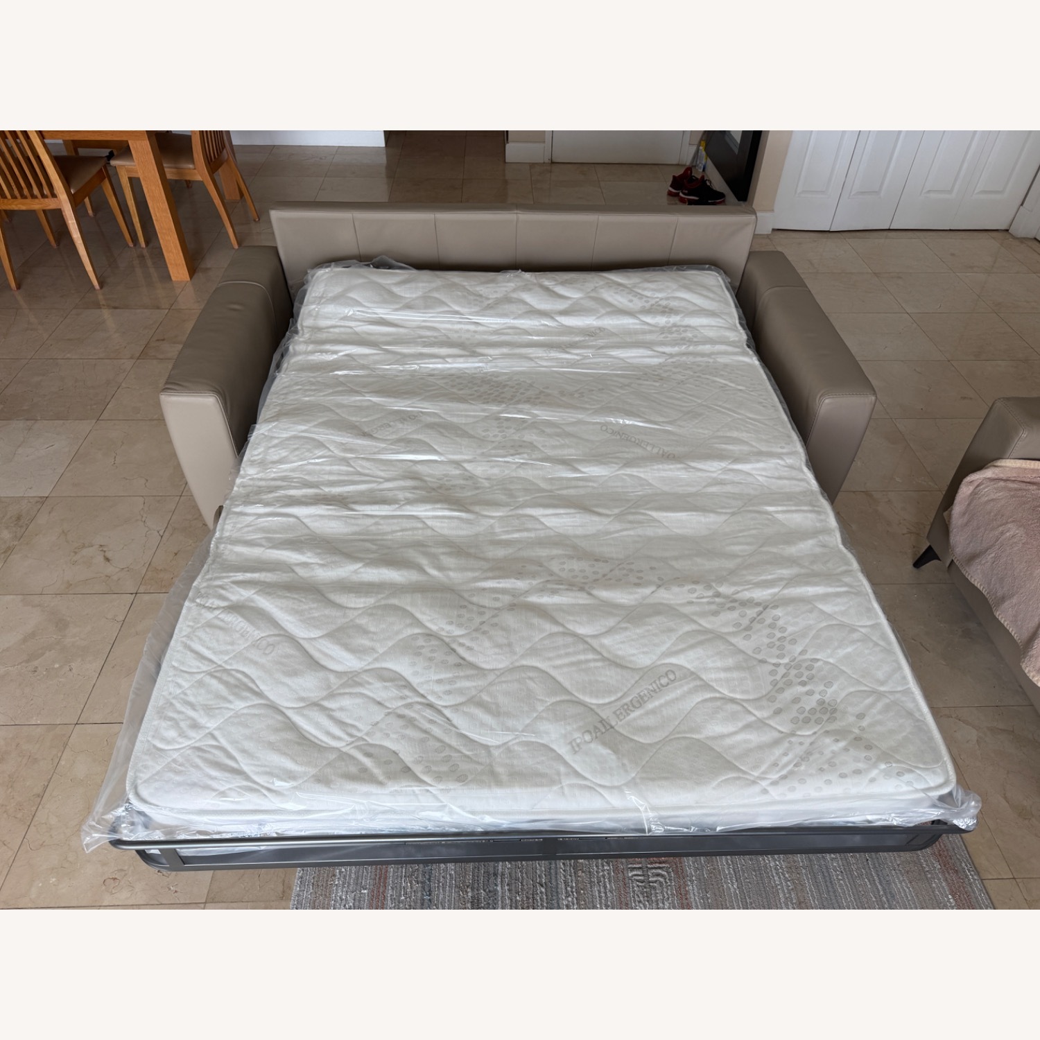 Light Brown Sleeper Sofa - image-4