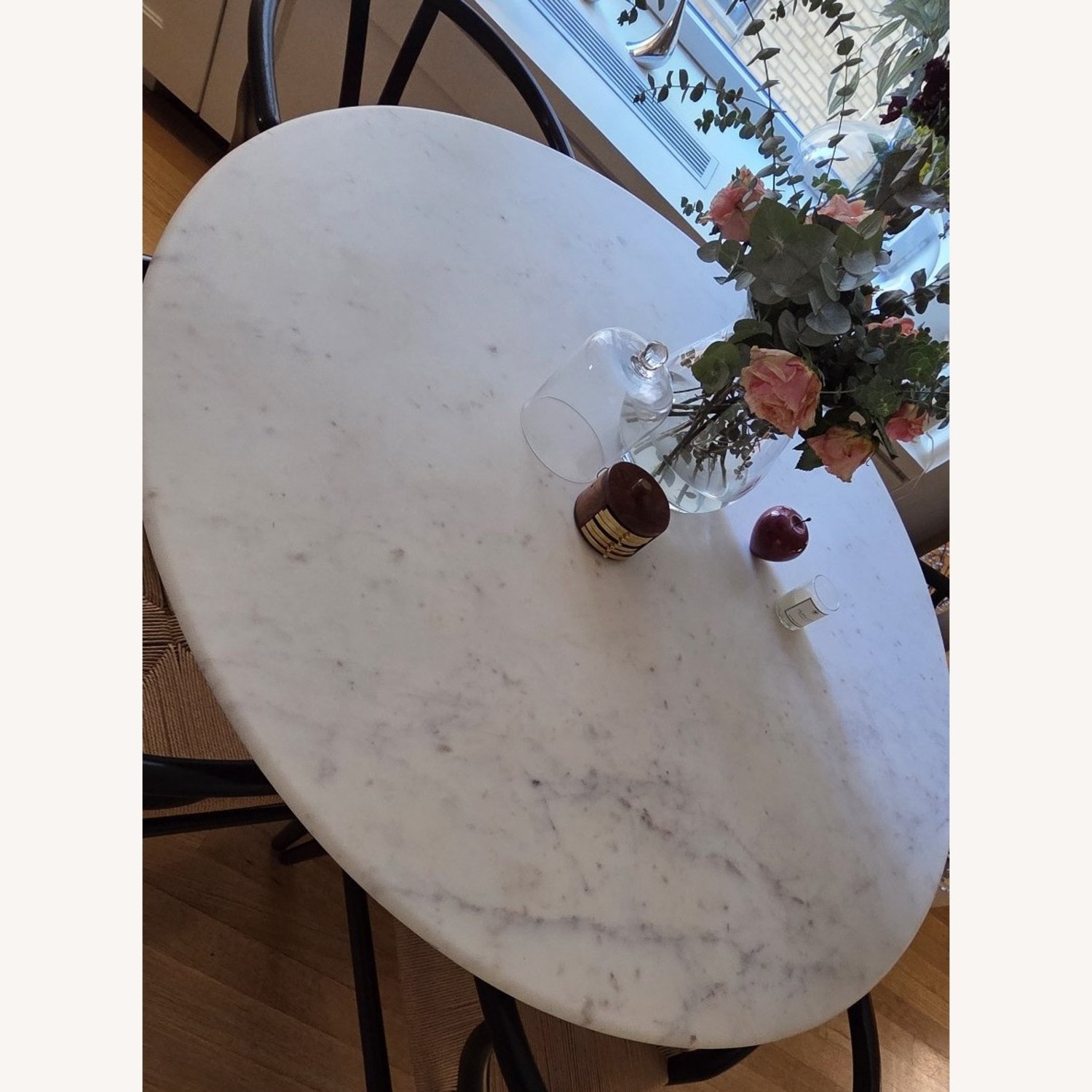 West Elm Silhouette Marble Round Dining Table - image-2