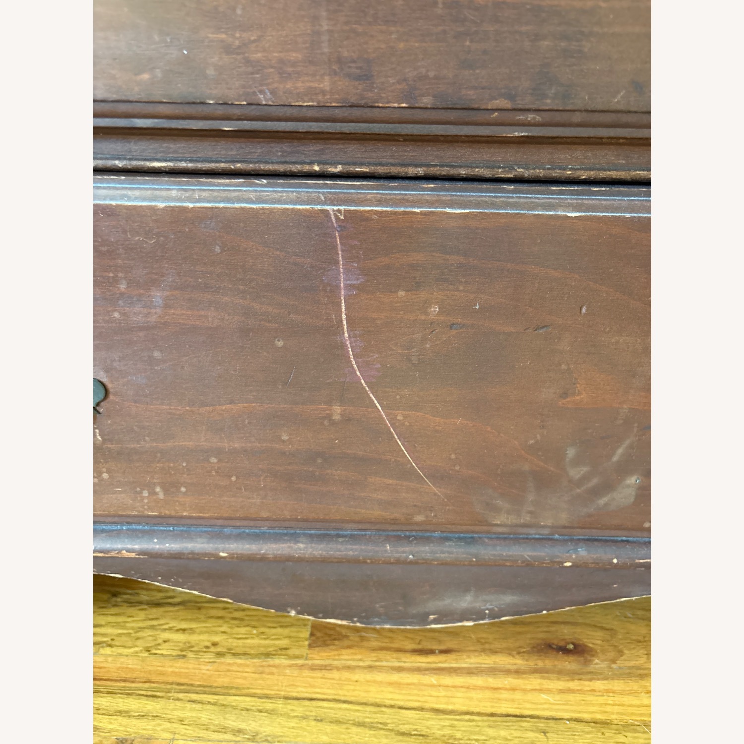 Vintage/Antique Finds Dark Brown Wood Desk - image-2