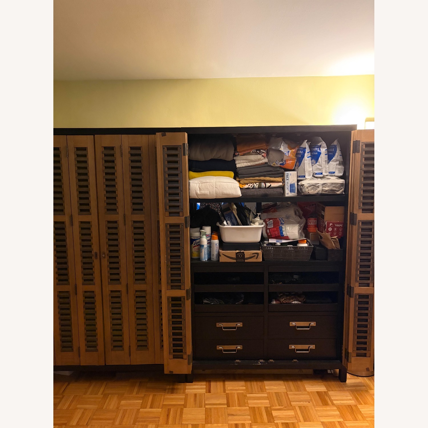 Zin Home Brown Wood Armoire - image-6