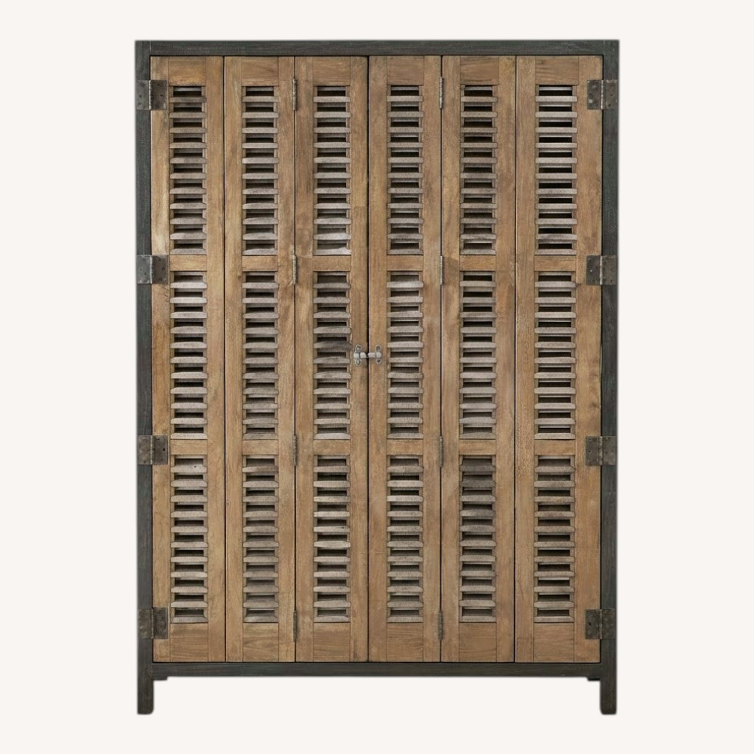 Zin Home Brown Wood Armoire - image-0