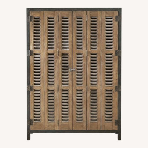 Used Zin Home Brown Wood Armoire for sale on AptDeco