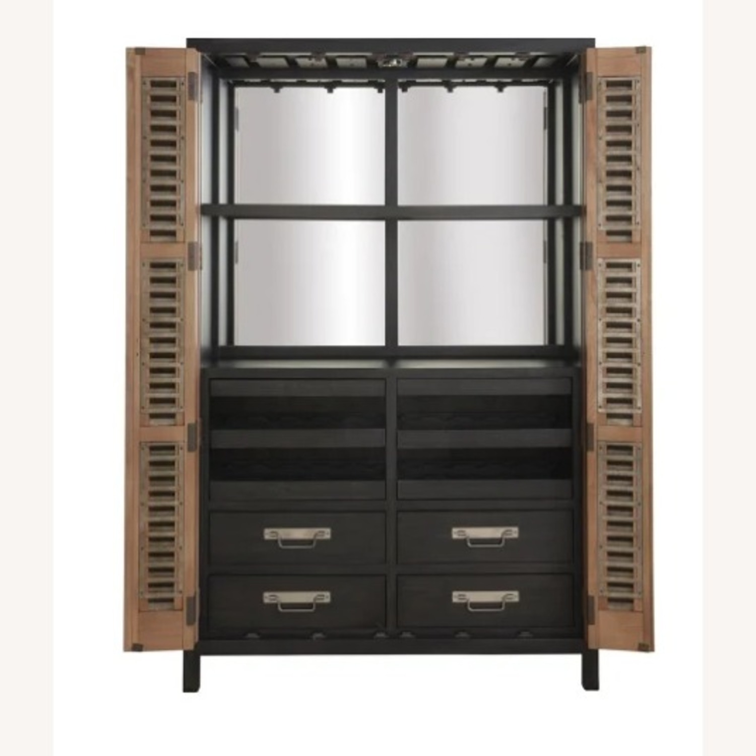 Zin Home Brown Wood Armoire - image-3