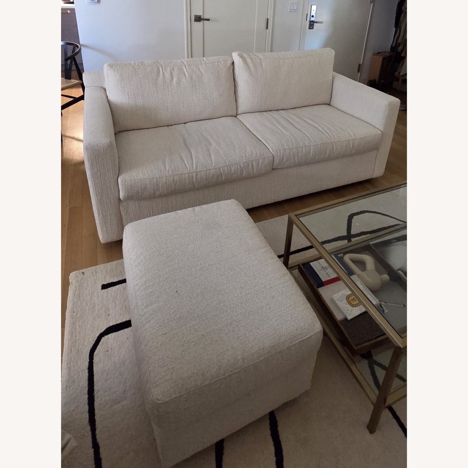 Crate & Barrel Barrett II Sleeper Sofa + Ottoman - image-2