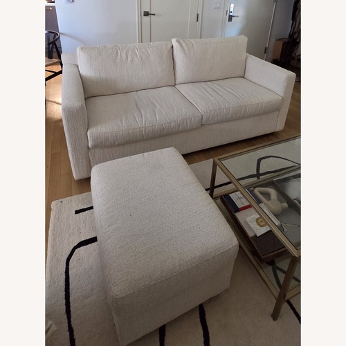 Used Crate & Barrel Barrett II Sleeper Sofa + Ottoman for sale on AptDeco