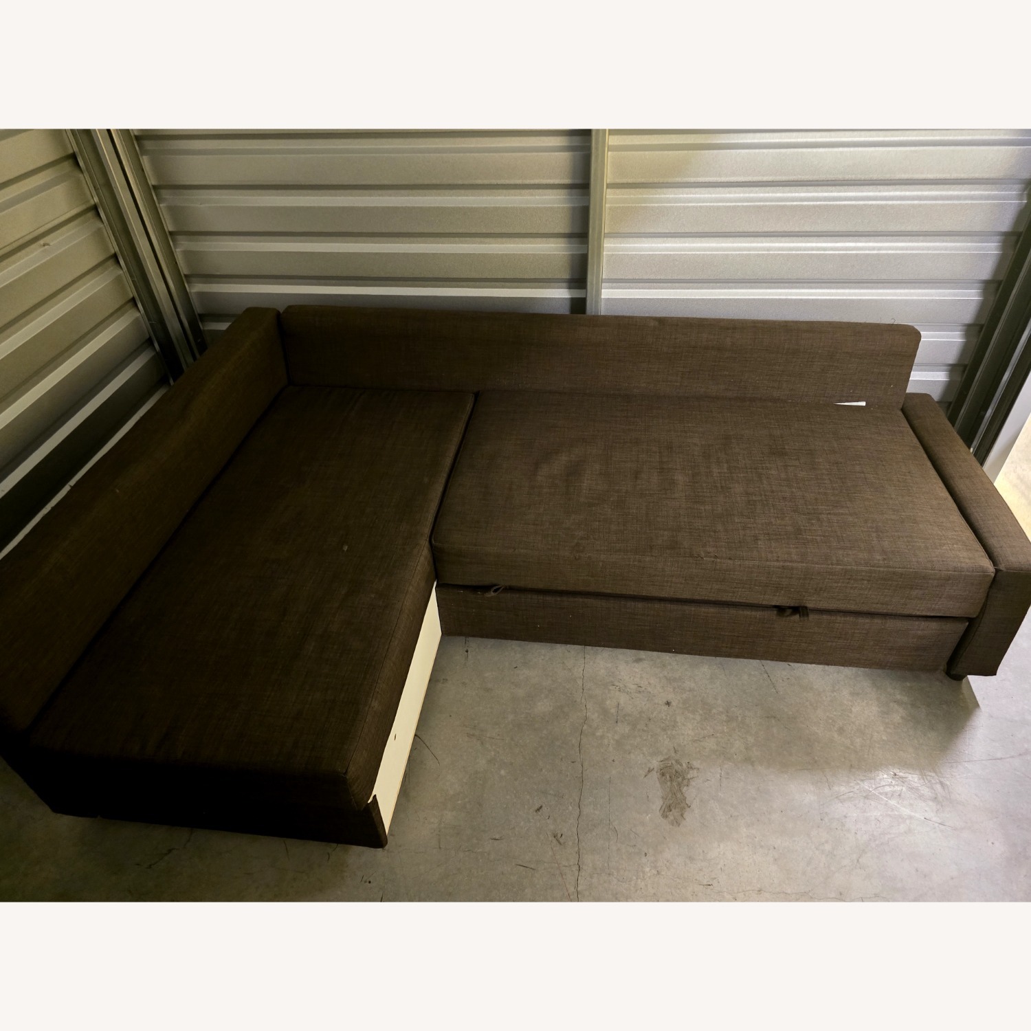 HOLMSUND Dark Brown Fabric 2 Seater Sofa - image-5
