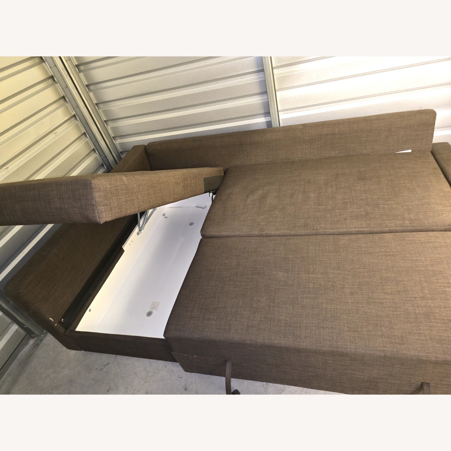 HOLMSUND Dark Brown Fabric 2 Seater Sofa - image-4