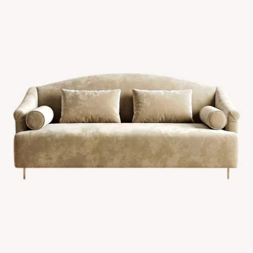 Used Light Brown Fabric 2 Seater Sofa for sale on AptDeco