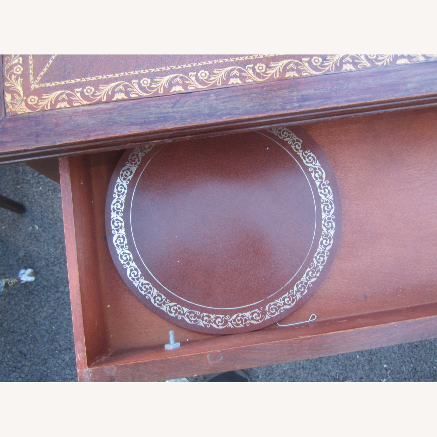 Vintage/Antique Finds Dark Brown Wood Side Table - image-6