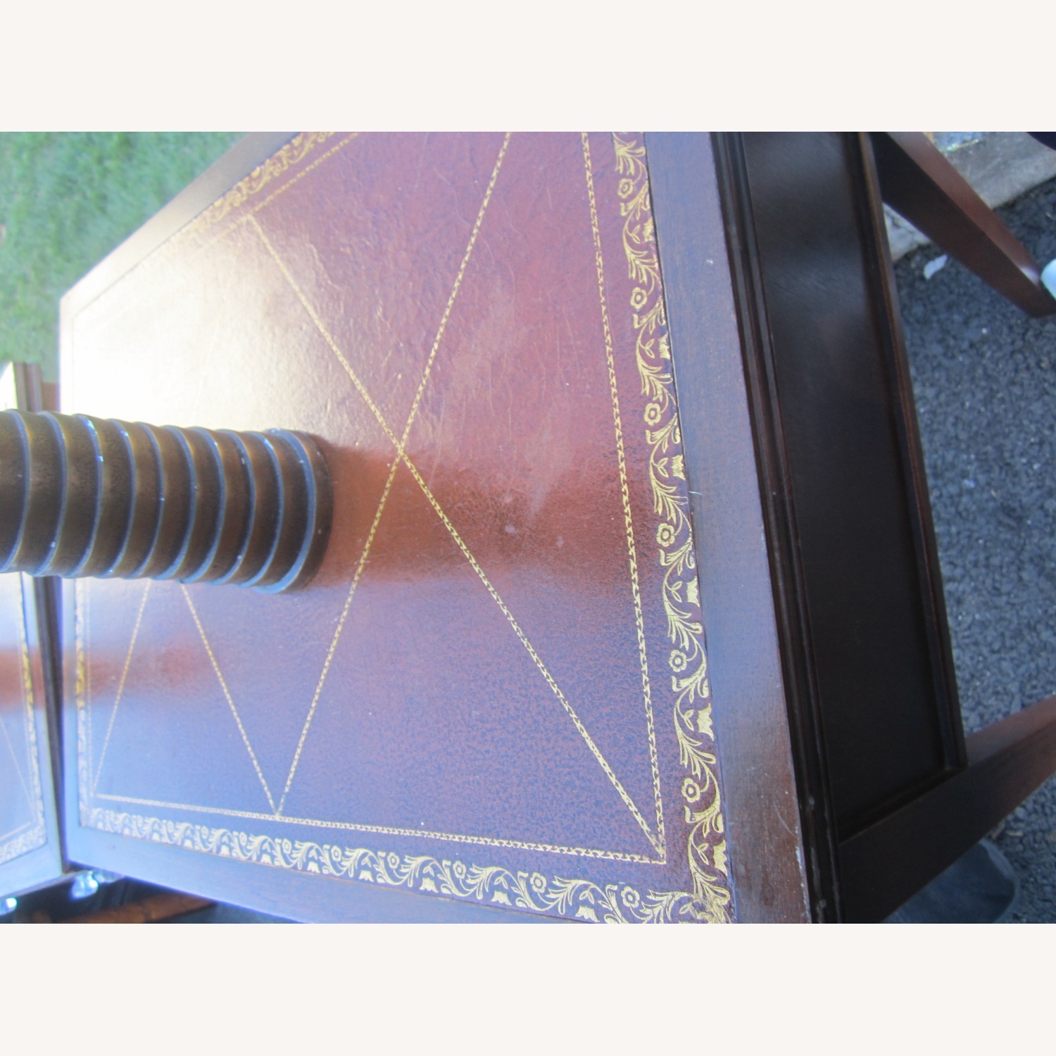 Vintage/Antique Finds Dark Brown Wood Side Table - image-11
