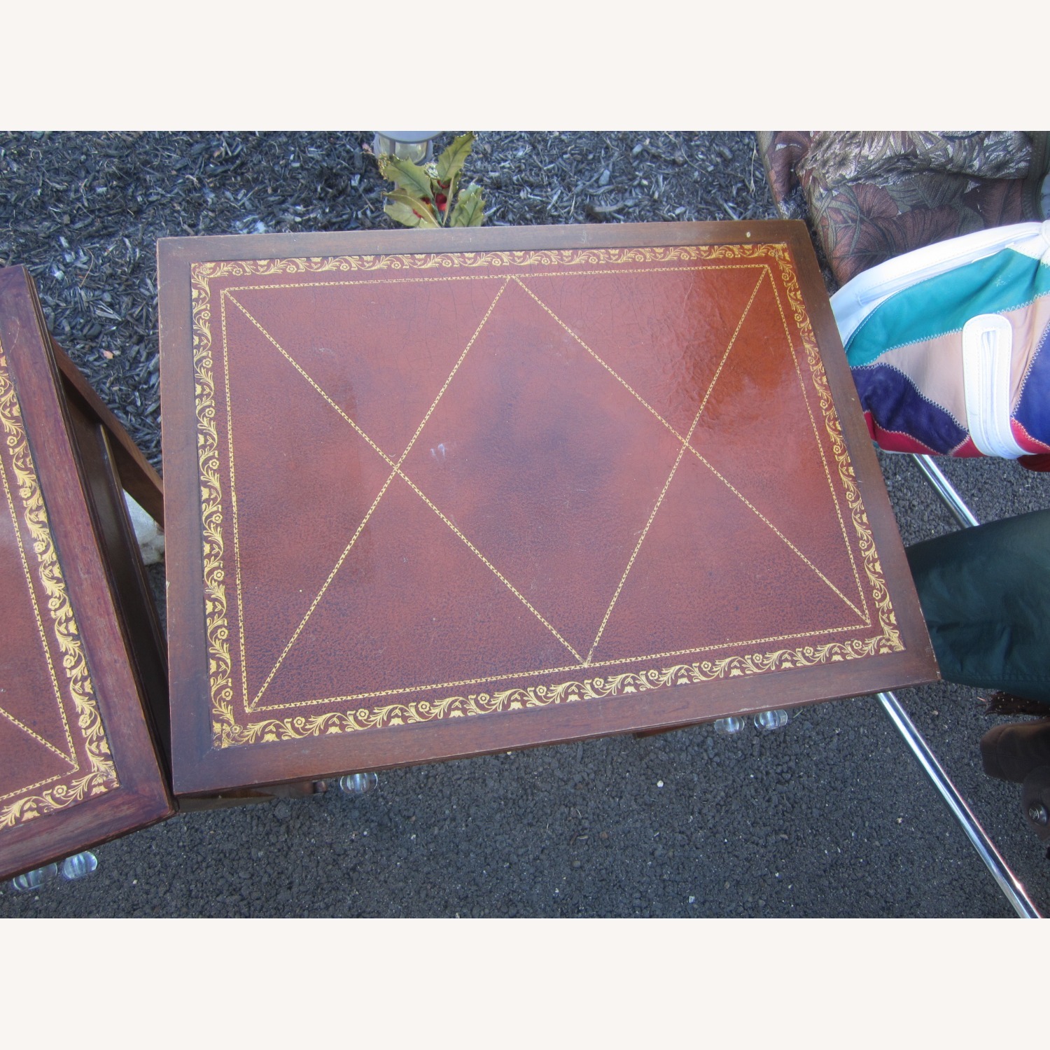 Vintage/Antique Finds Dark Brown Wood Side Table - image-13
