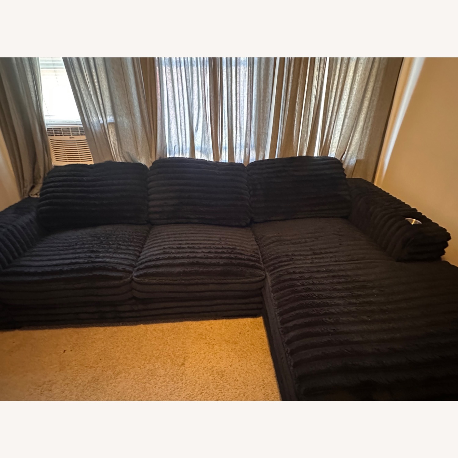 Black 3+ Piece Sectional - image-1
