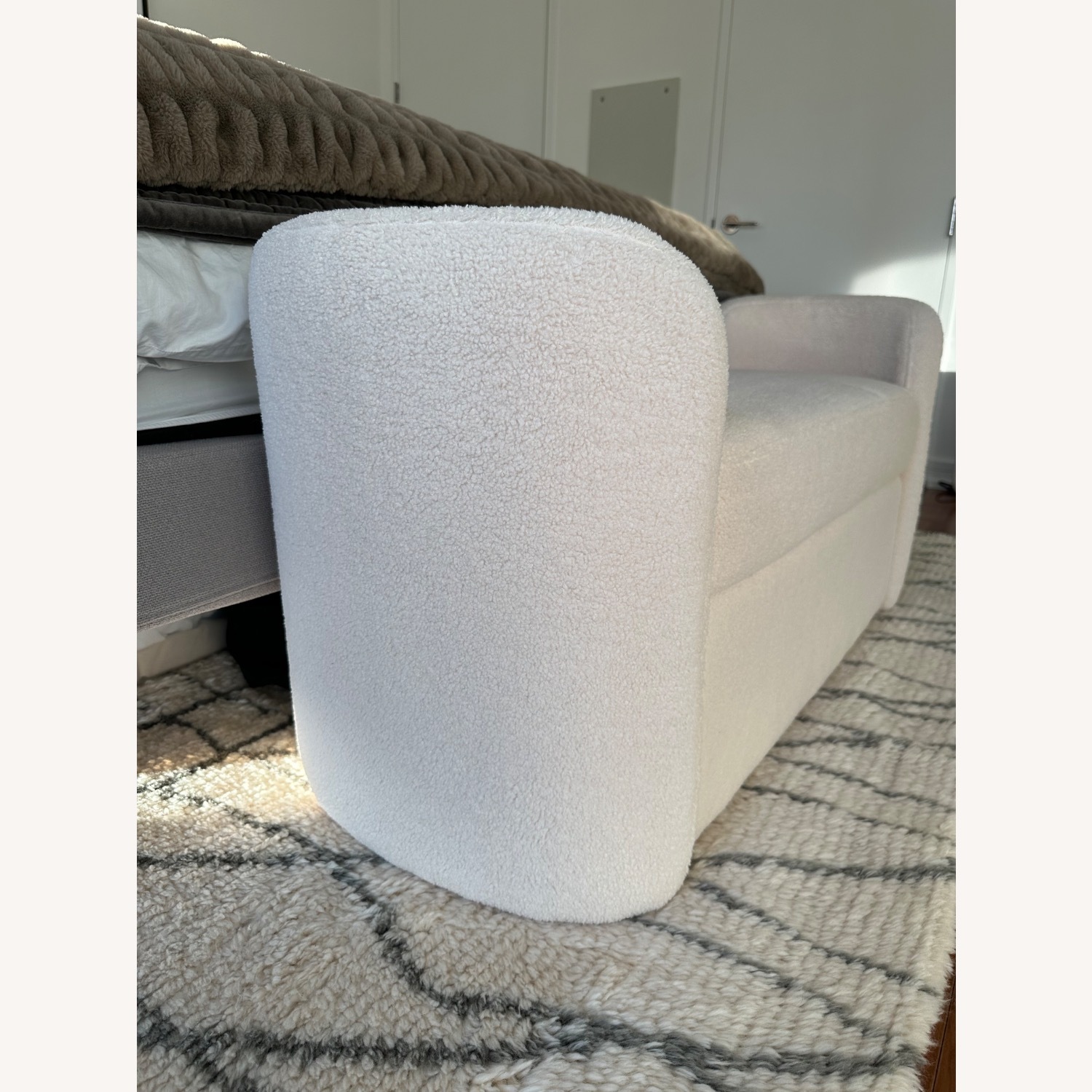 White Sherpa Bench - image-3