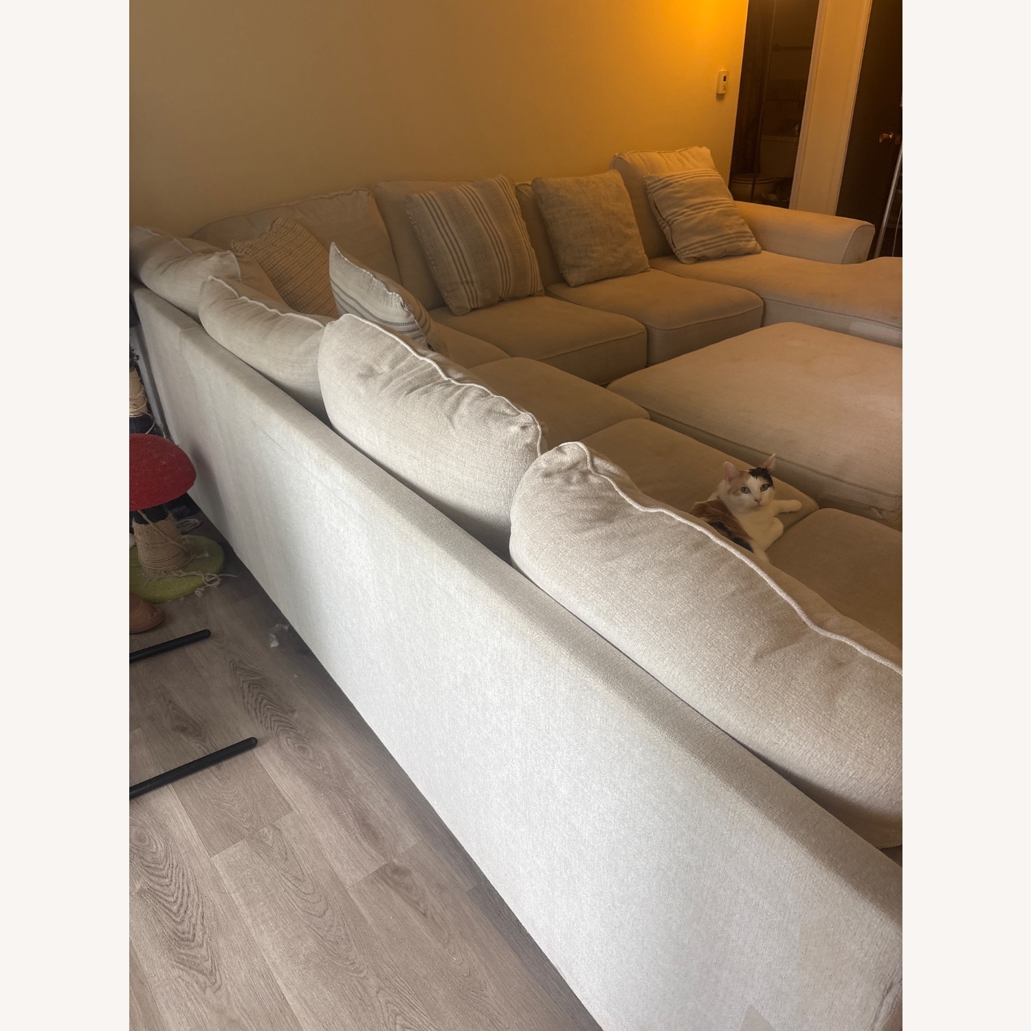 Ashley Furniture Lerenza Cream Couch - image-4
