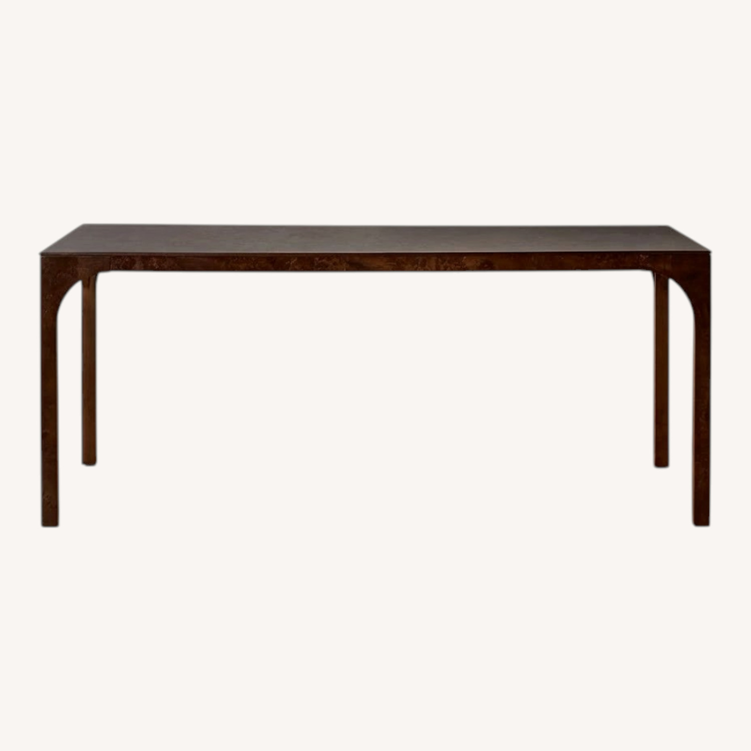 CB2 Aqua Virgo Dark Brown Wood Dining Table - image-0