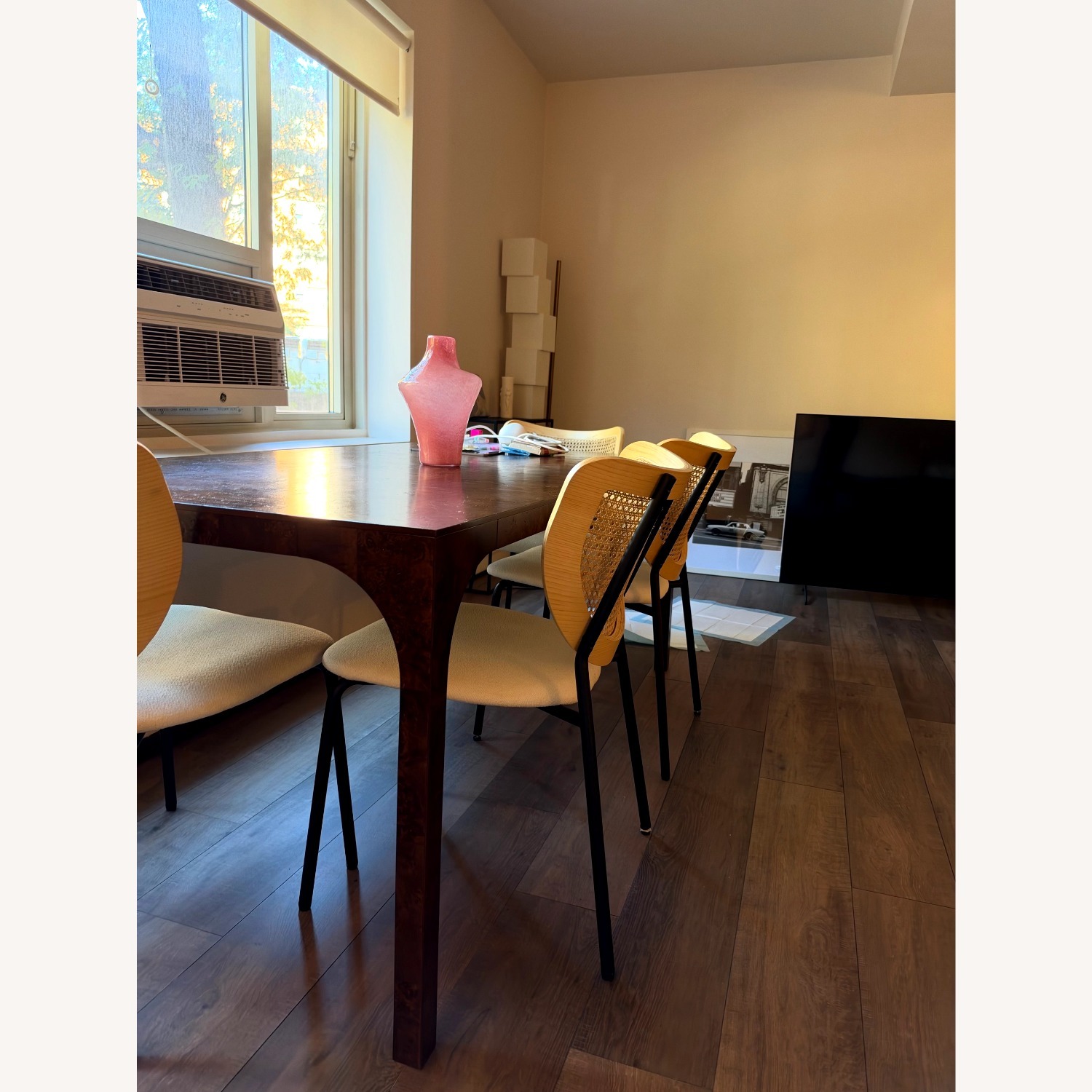 CB2 Aqua Virgo Dark Brown Wood Dining Table - image-2