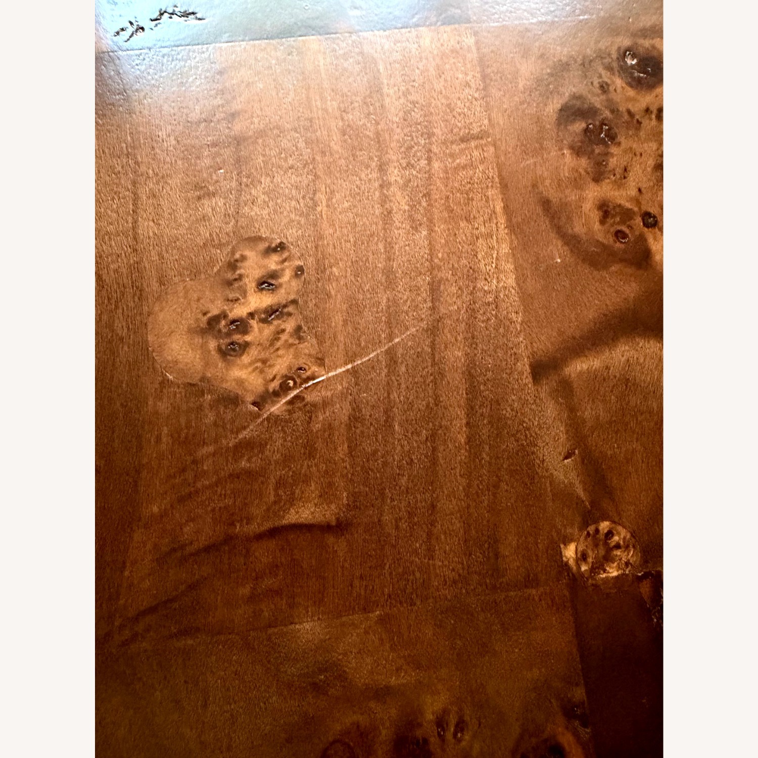 CB2 Aqua Virgo Dark Brown Wood Dining Table - image-4