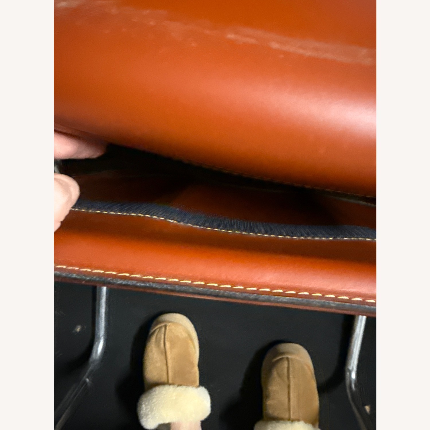 Vintage Marcatré "Uno Arm" Cantilever Leather Chair - image-4