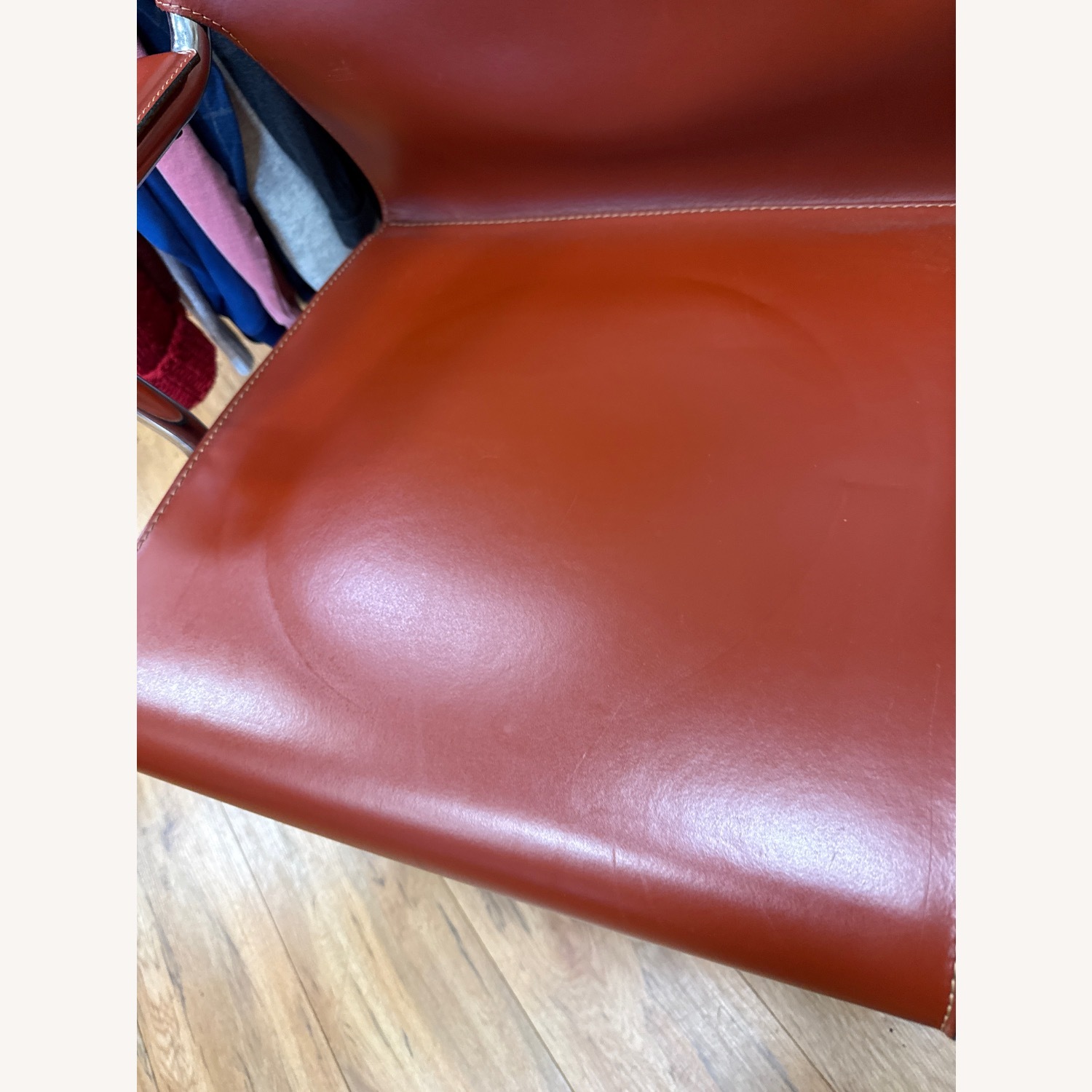 Vintage Marcatré "Uno Arm" Cantilever Leather Chair - image-14